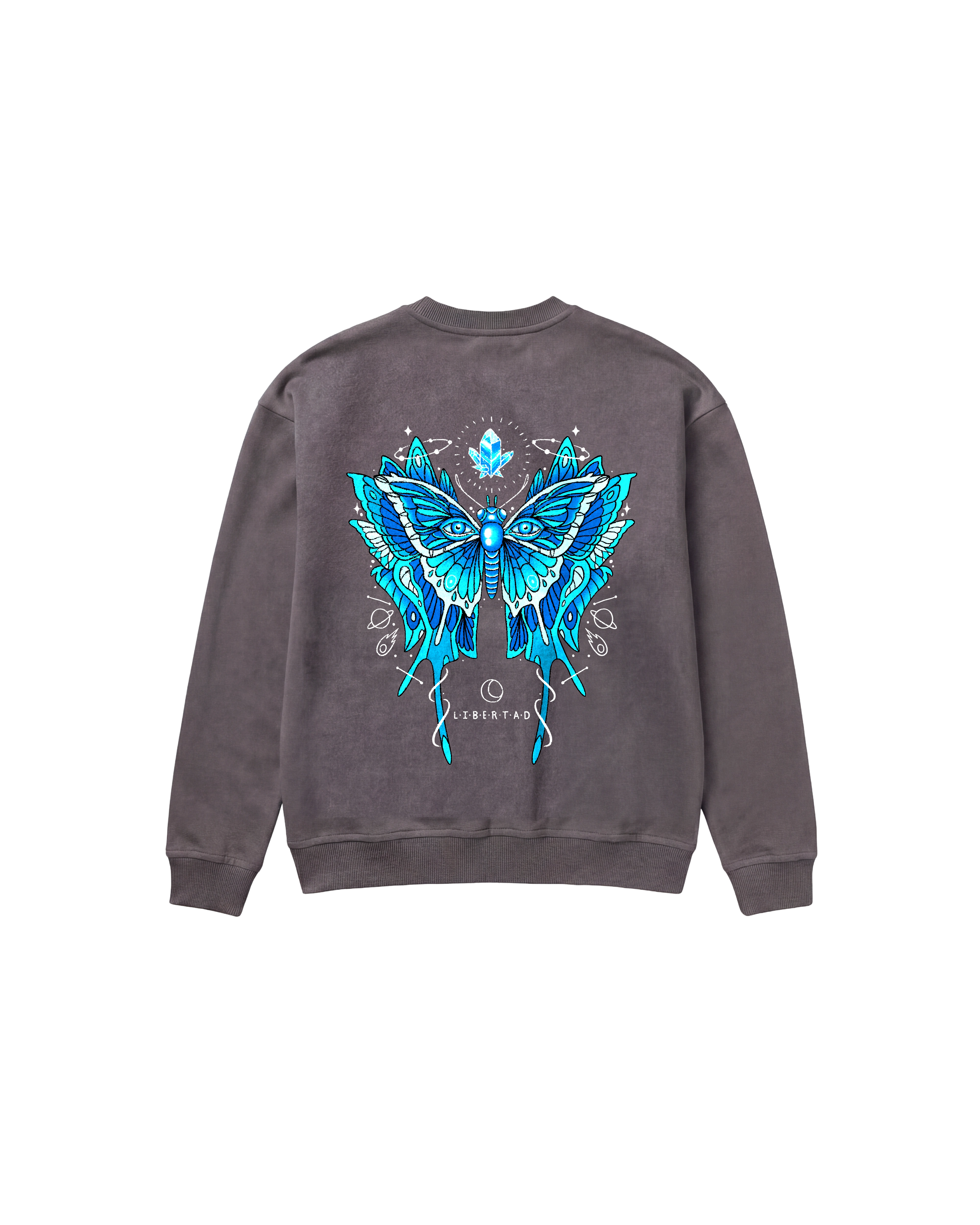 Libertad Mariposa Sweatshirt 410 Gris Oscuro Cubica