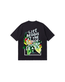 Life Begins Semi Oversize 250 Negro Cubica