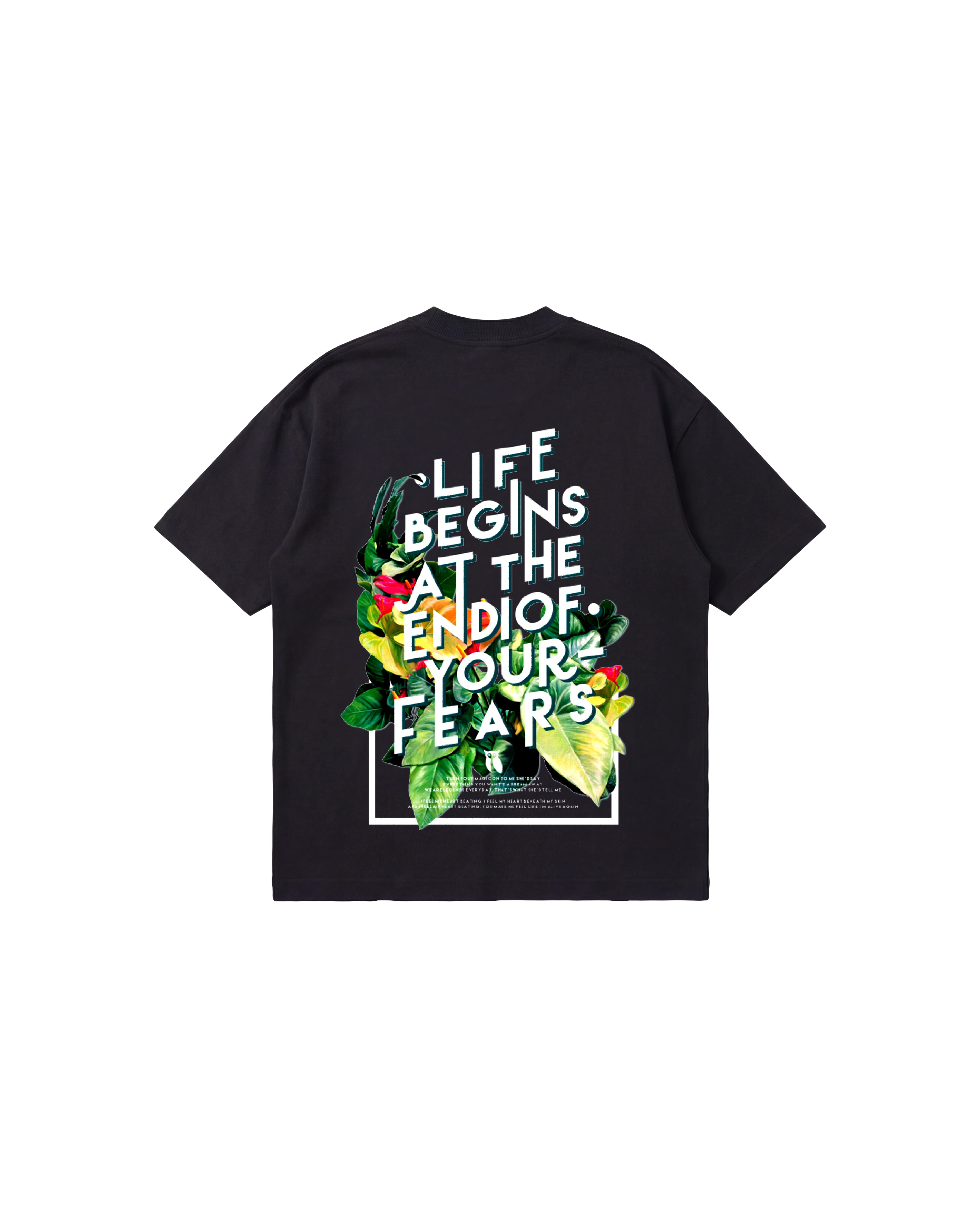 Life Begins Semi Oversize 250 Negro Cubica