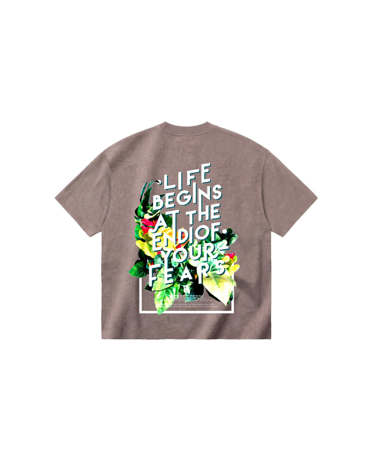 Life Begins Semi Oversize 310 Kaki Cubica