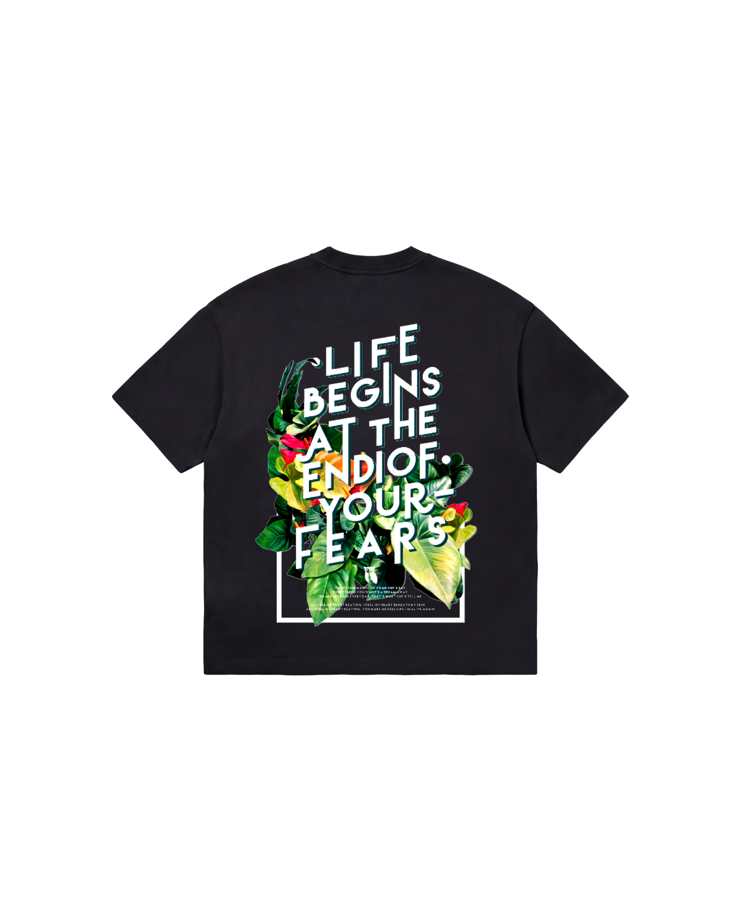 Life Begins Semi Oversize 310 Negro Cubica