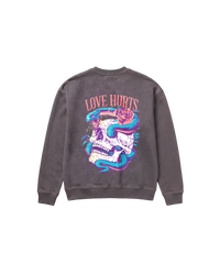 Love Hurts Sweatshirt 410 Gris Oscuro Cubica