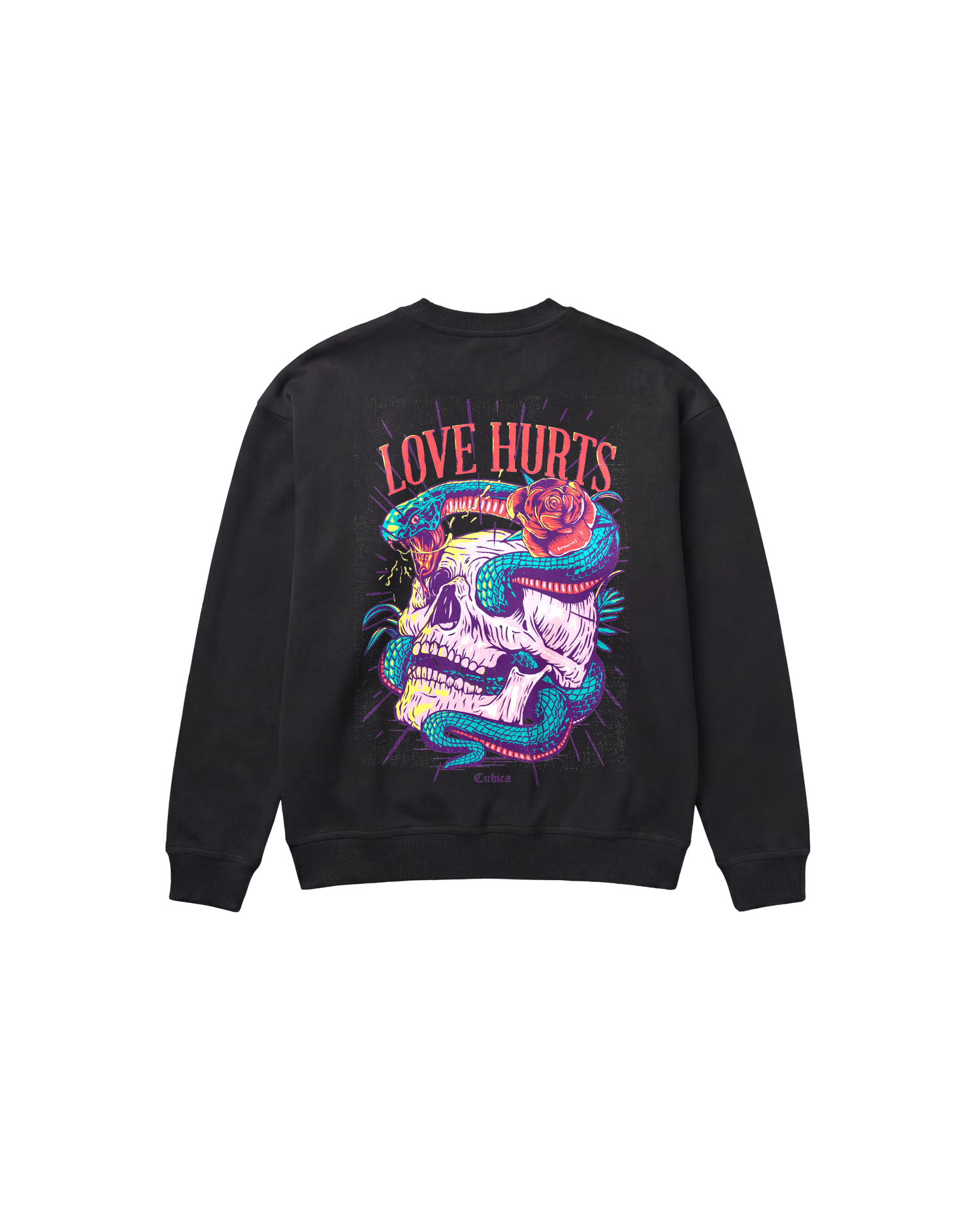 Love Hurts Sweatshirt 410 Negro Cubica