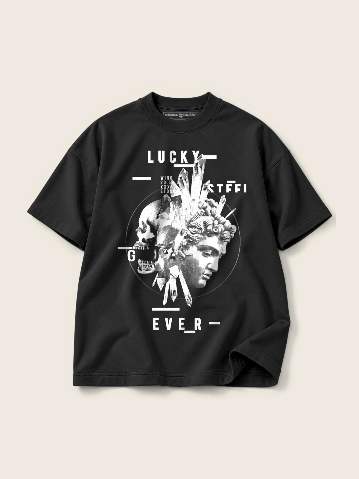 Lucky · Camiseta Semi Oversize con Cortes 410g — Imagen del producto 1