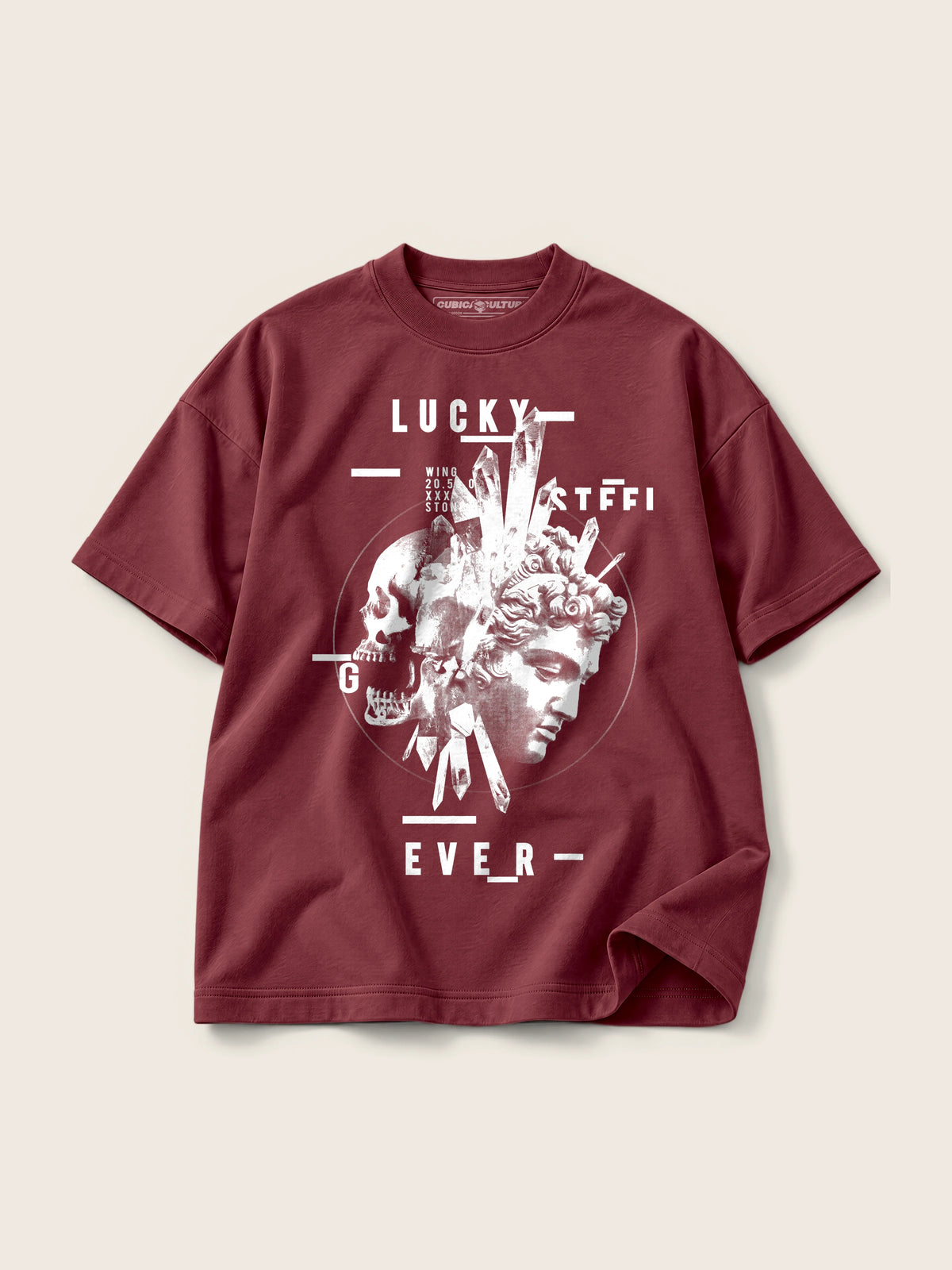 Lucky · Camiseta Semi Oversize con Cortes 410g — Imagen del producto 3