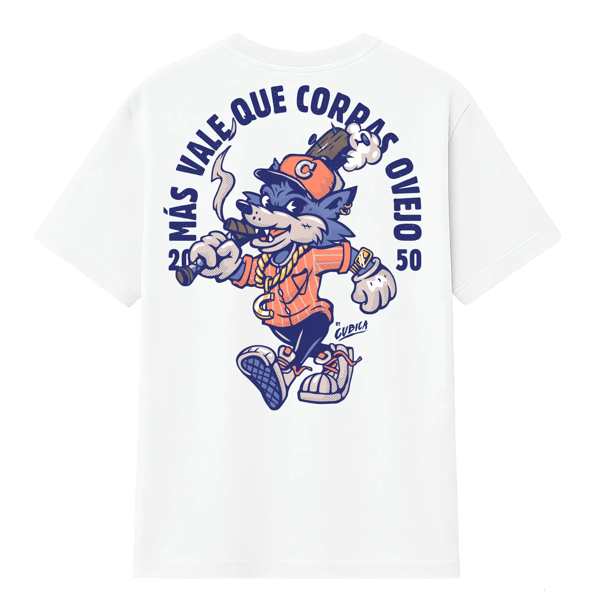 Camiseta Cubica Mas Vale Que Corras Ovejo PB