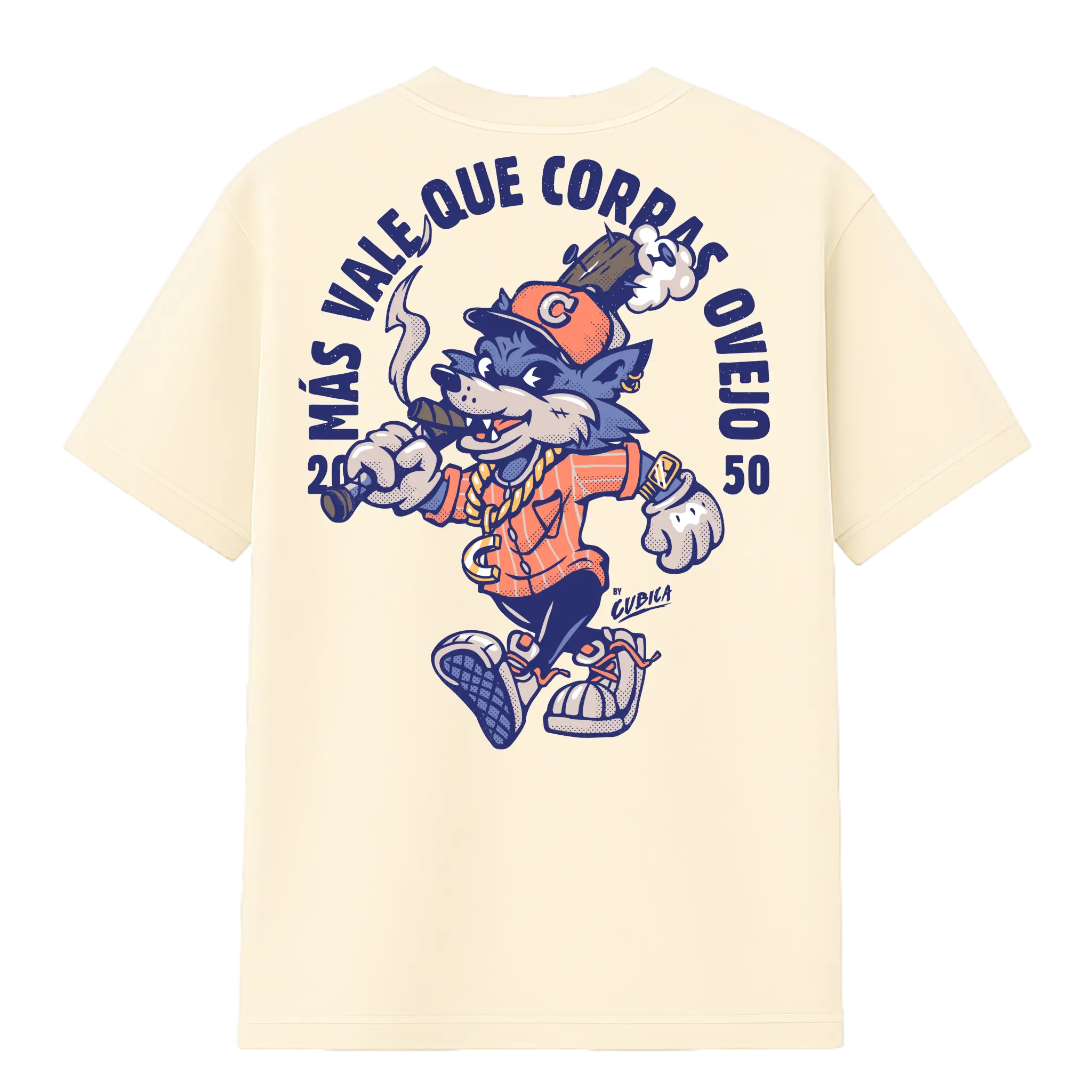Camiseta Cubica Mas Vale Que Corras Ovejo PB