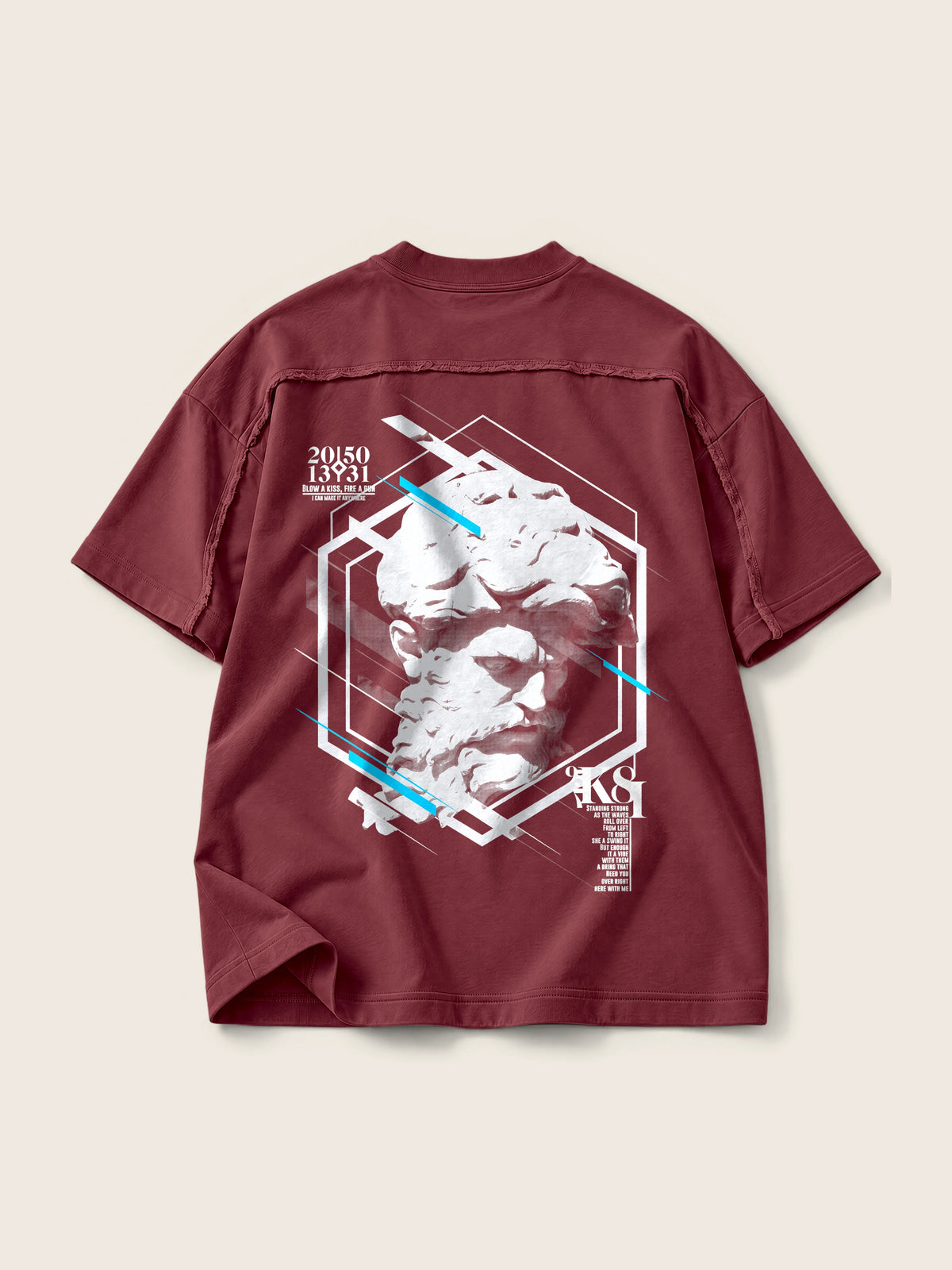 Miguel Ángel · Camiseta Semi Oversize con Cortes 410g — Imagen del producto 11