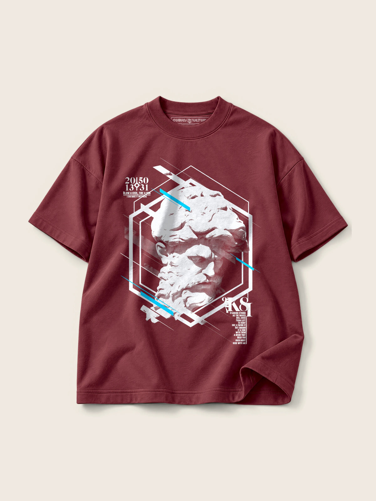 Miguel Ángel · Camiseta Semi Oversize con Cortes 410g — Imagen del producto 7