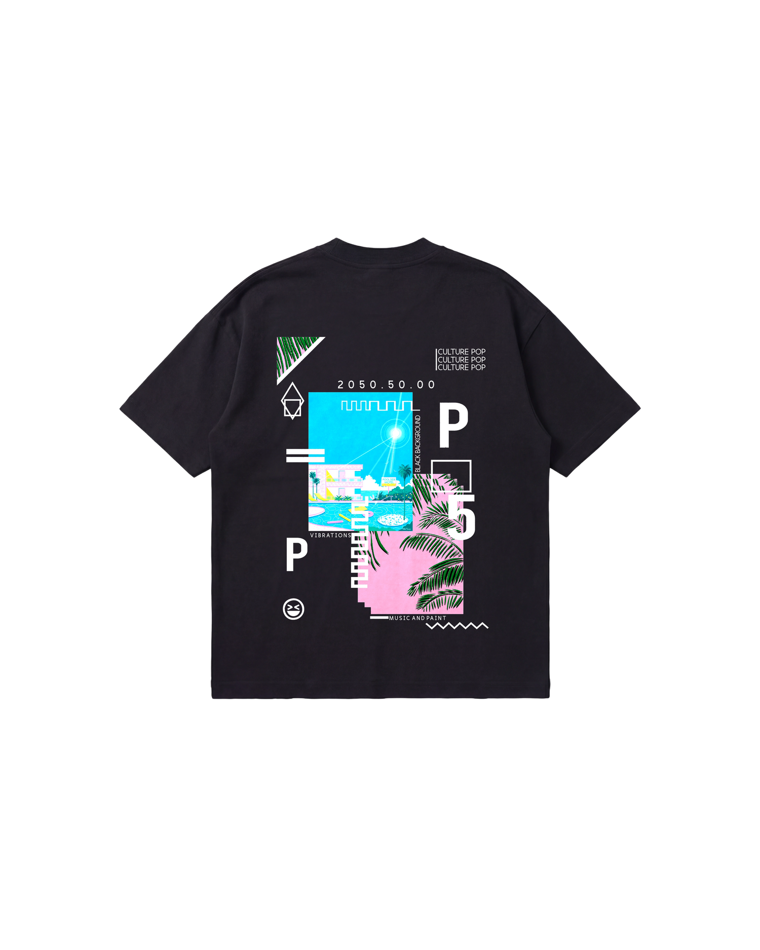 Music Paint Semi Oversize 250 Negro Cubica
