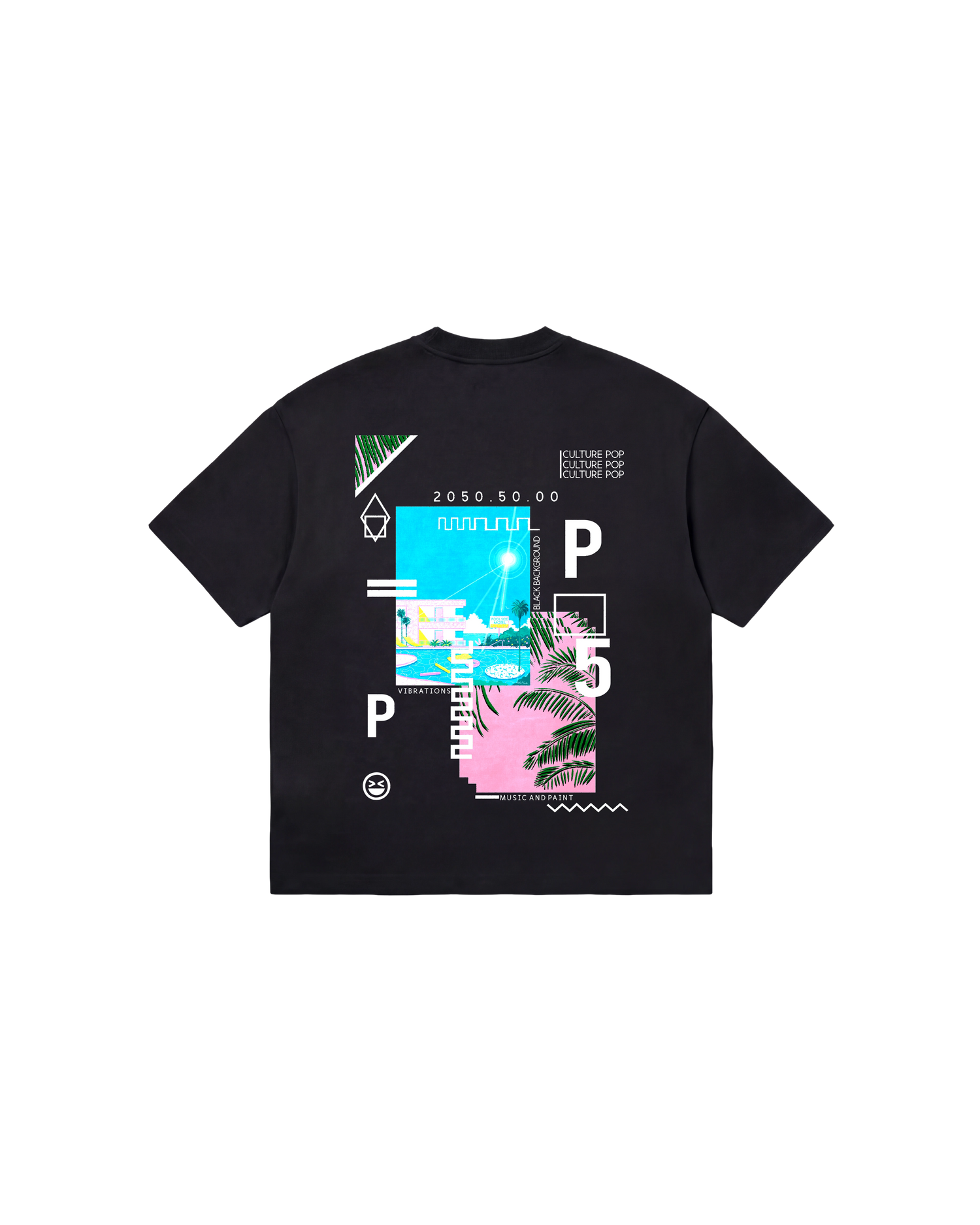 Music Paint Semi Oversize 310 Negro Cubica