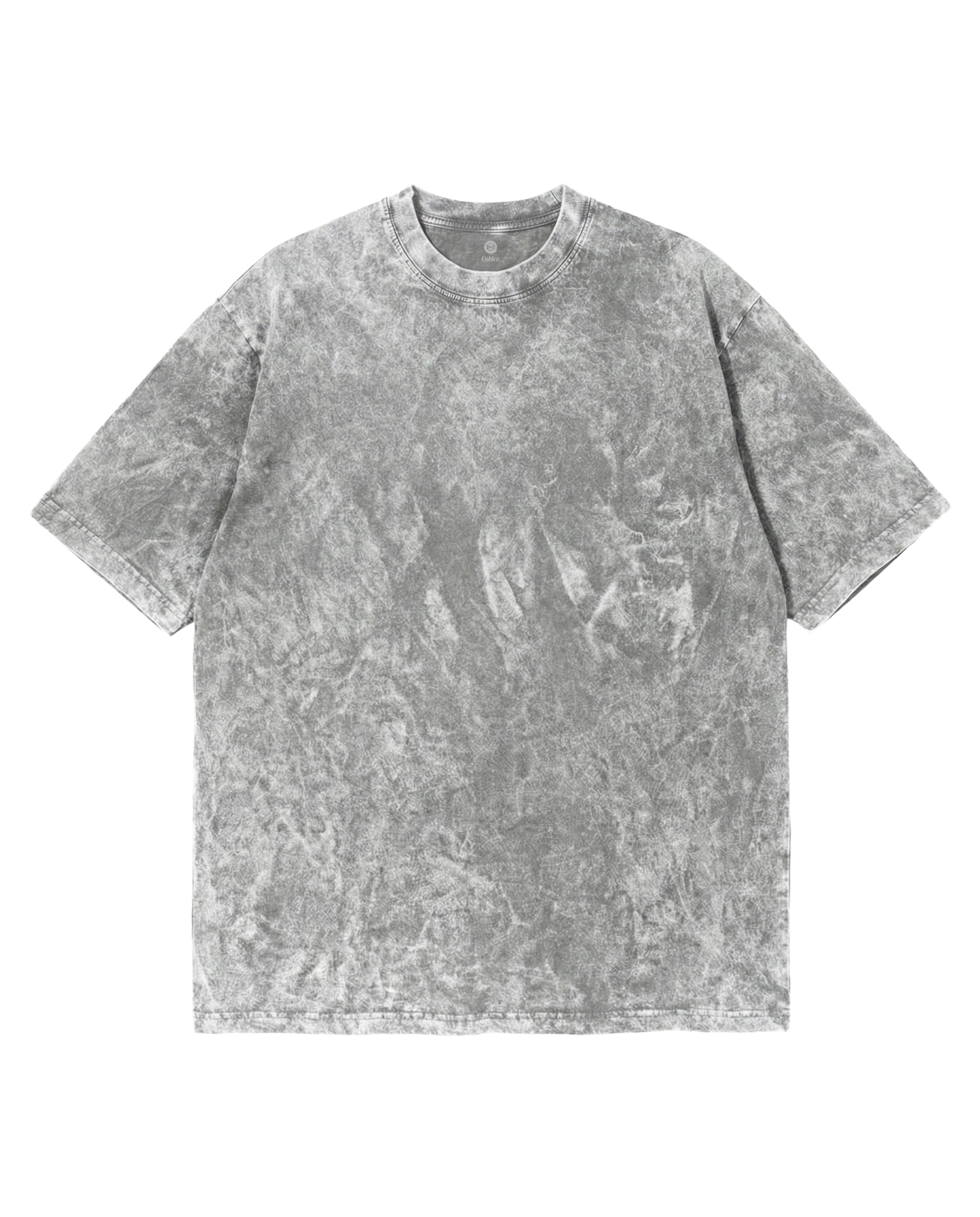 Acid Wash Cubic Gray T-Shirt