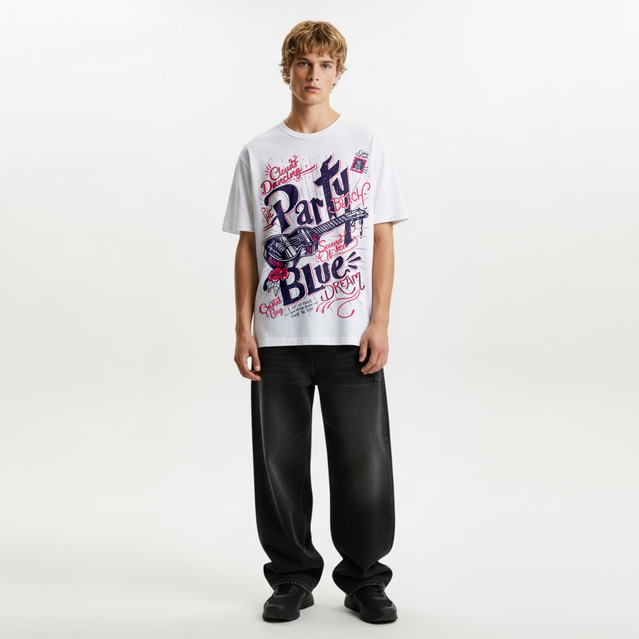 Camiseta Cubica Party Blue