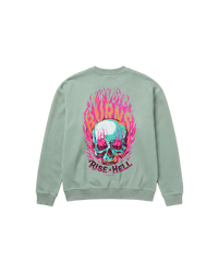 Rise Hell Sweatshirt 410 Verde Menta Cubica