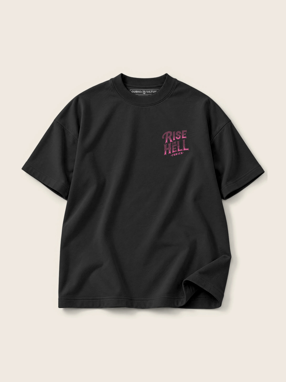 Rise in Hell · Camiseta Semi Oversize con Cortes 410g — Imagen del producto 8