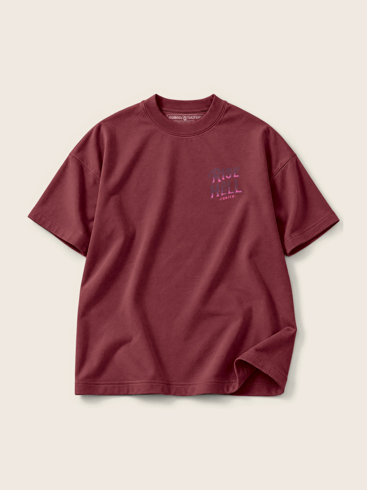 Rise in Hell · Camiseta Semi Oversize con Cortes 410g — Imagen del producto 12