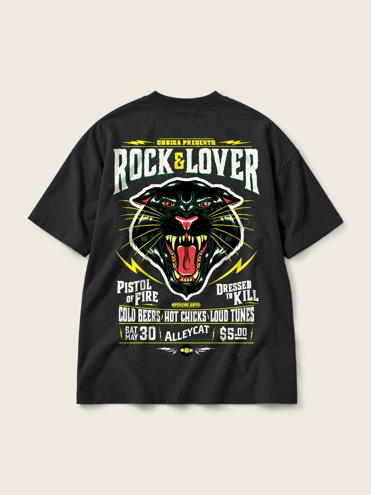 Rock And Lover · Camiseta Semi Oversize 310g — Imagen del producto 3