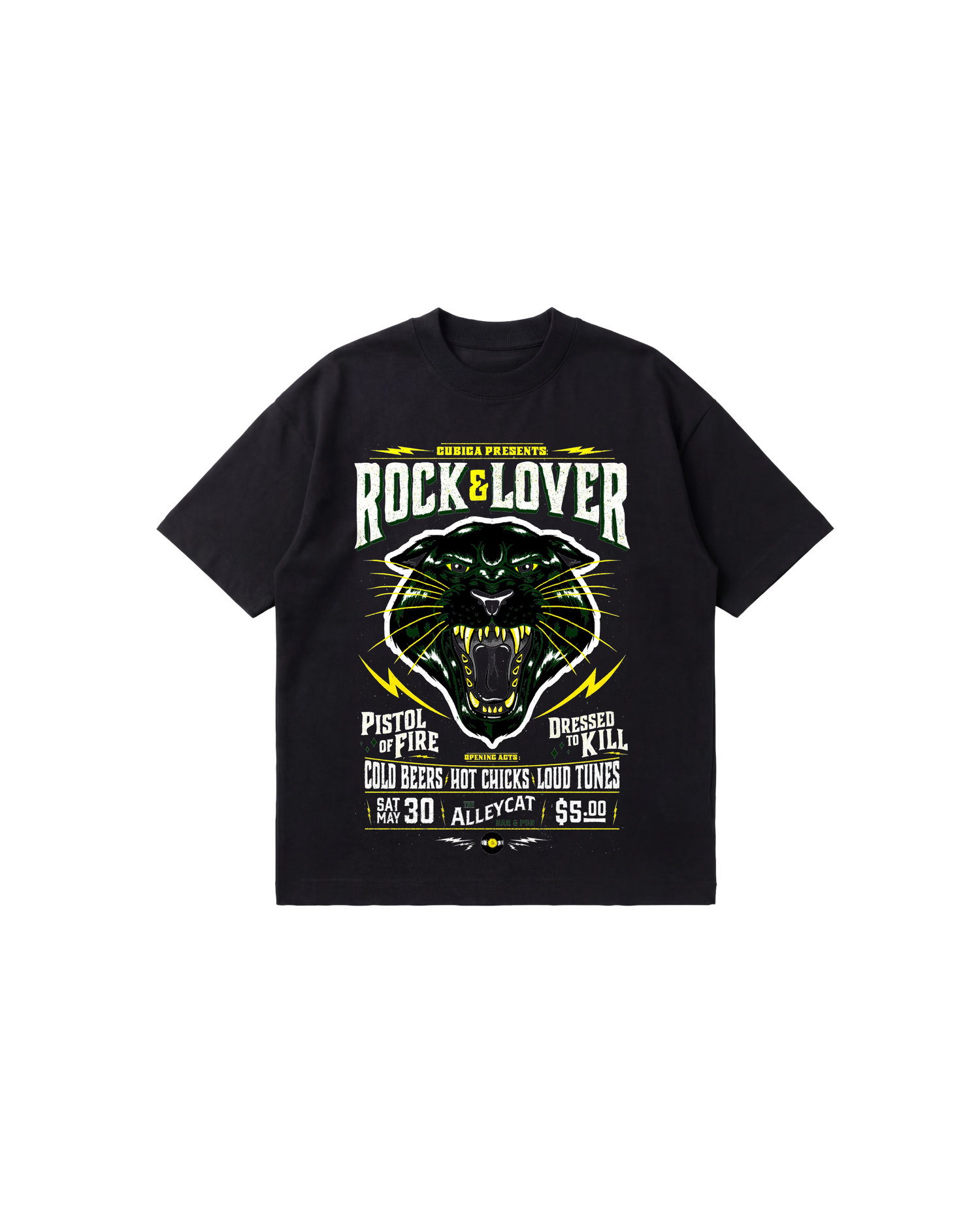 Rock Lover Semi Oversize 250 Negro Cubica
