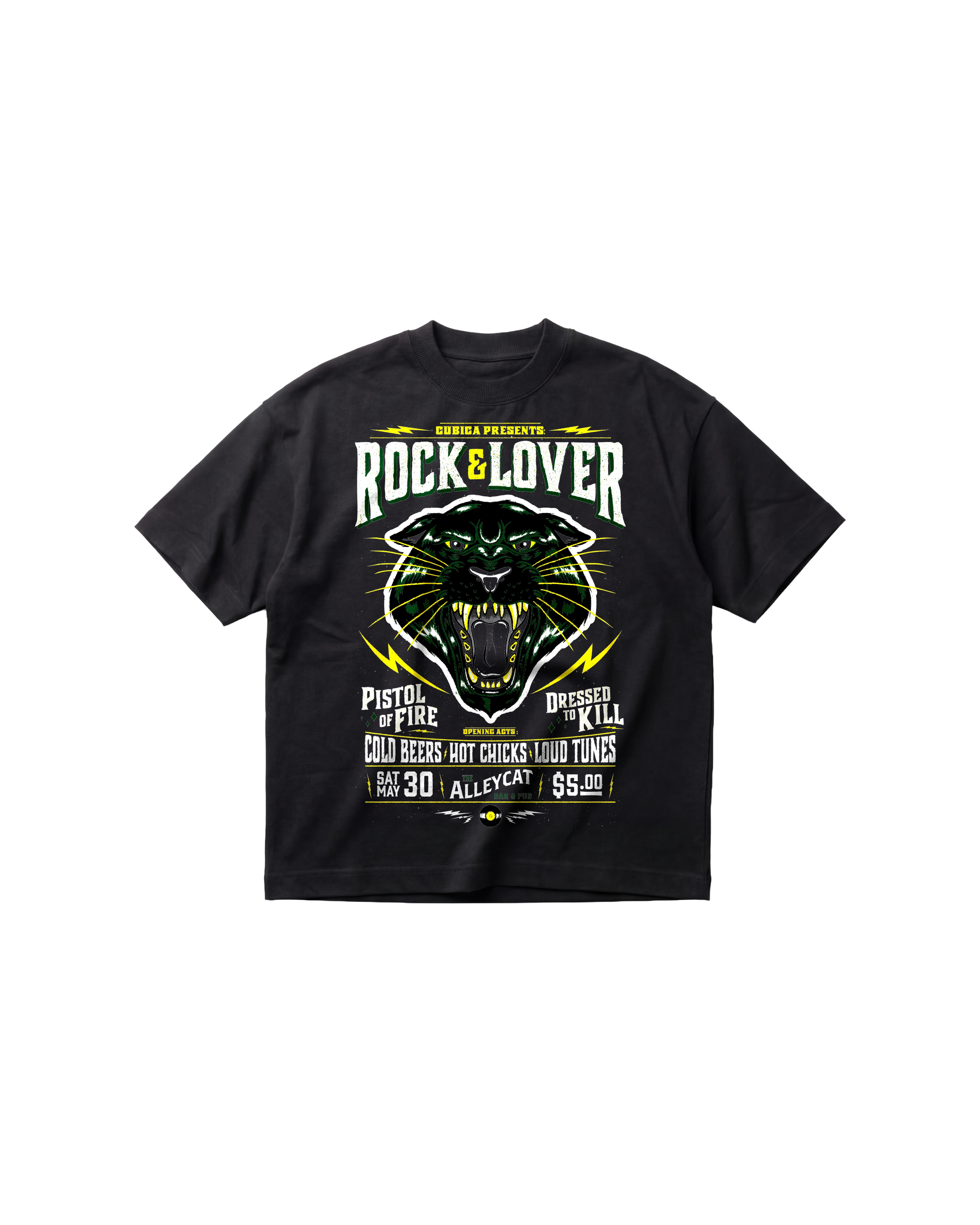 Rock Lover Semi Oversize 310 Negro Cubica