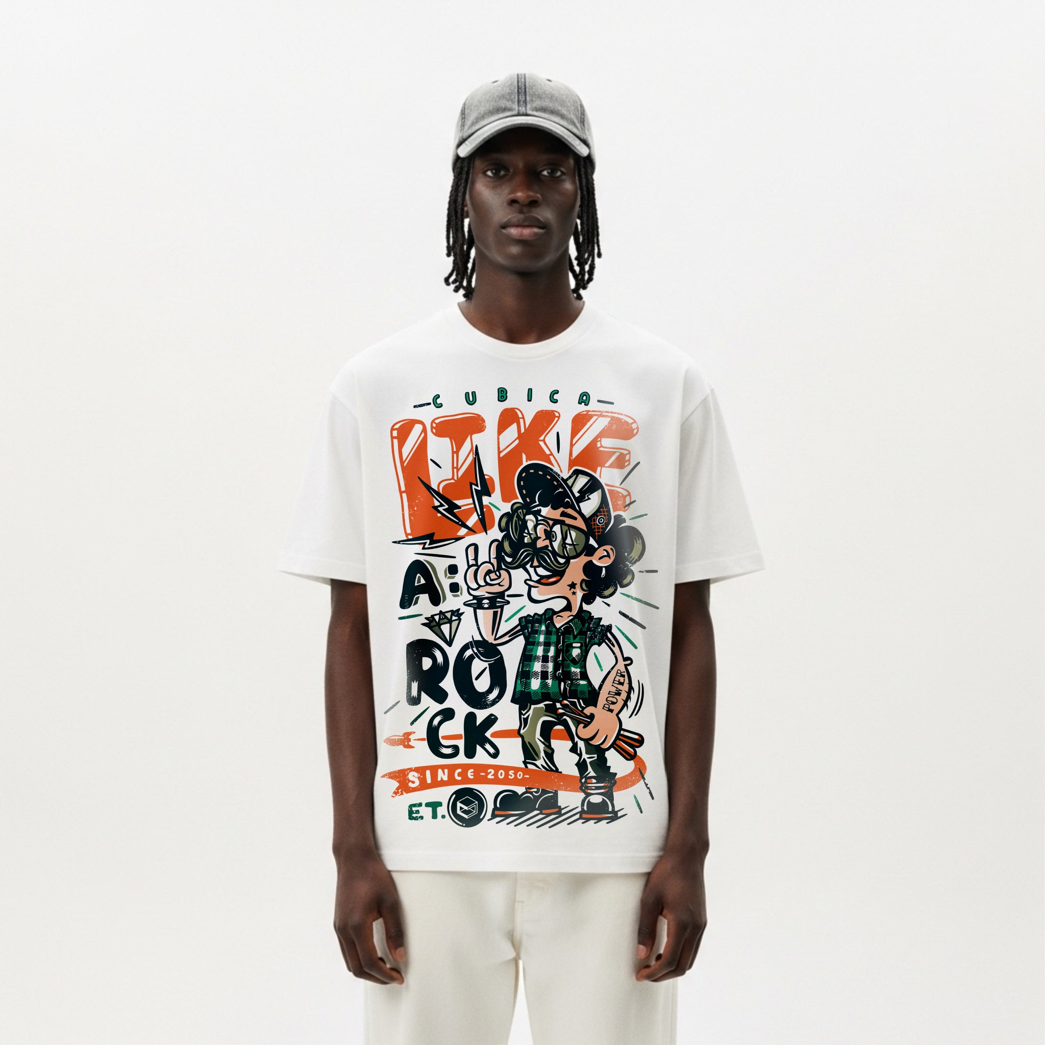 Camiseta Cubica Like A Rock-et