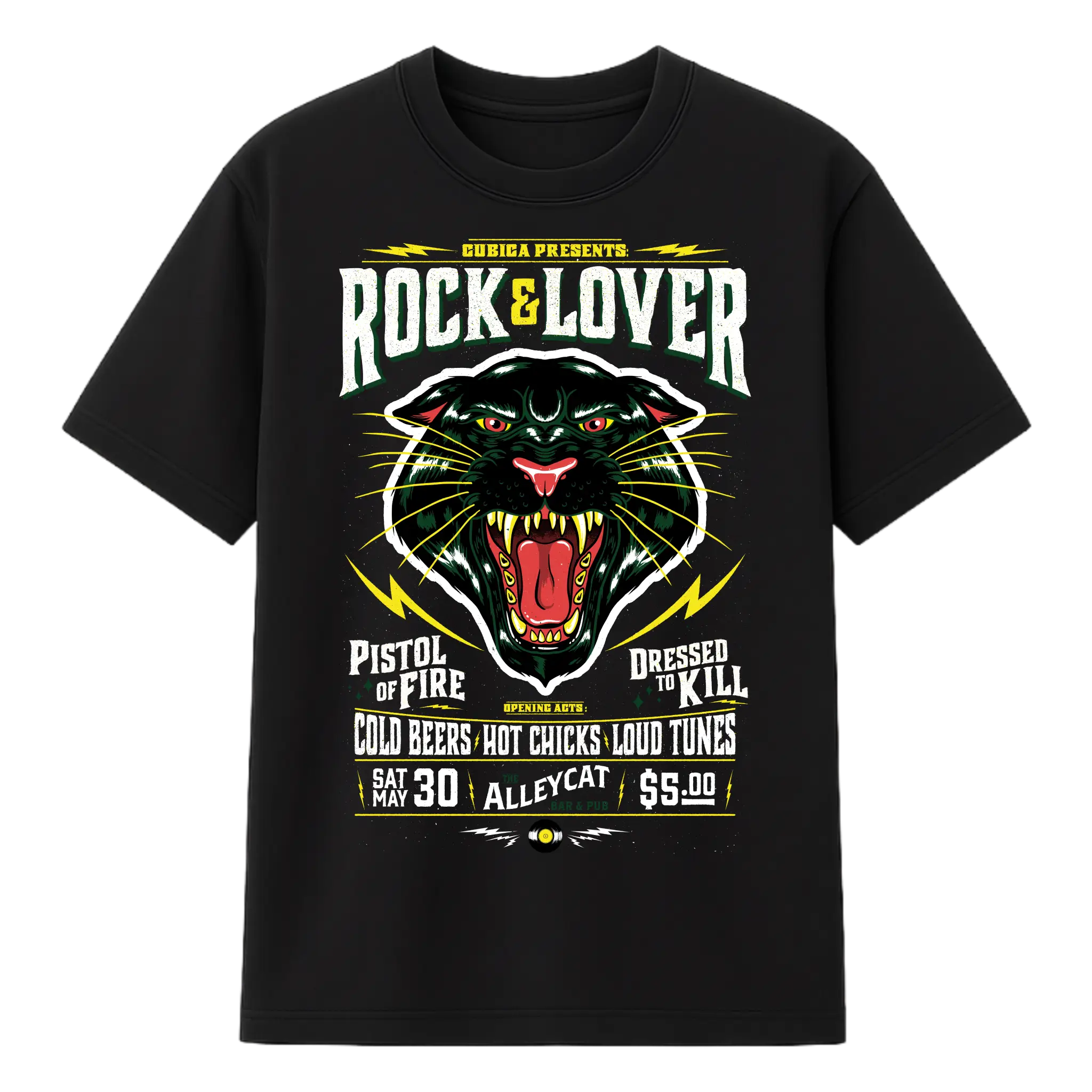 Camiseta Cubica Rock & Lover F