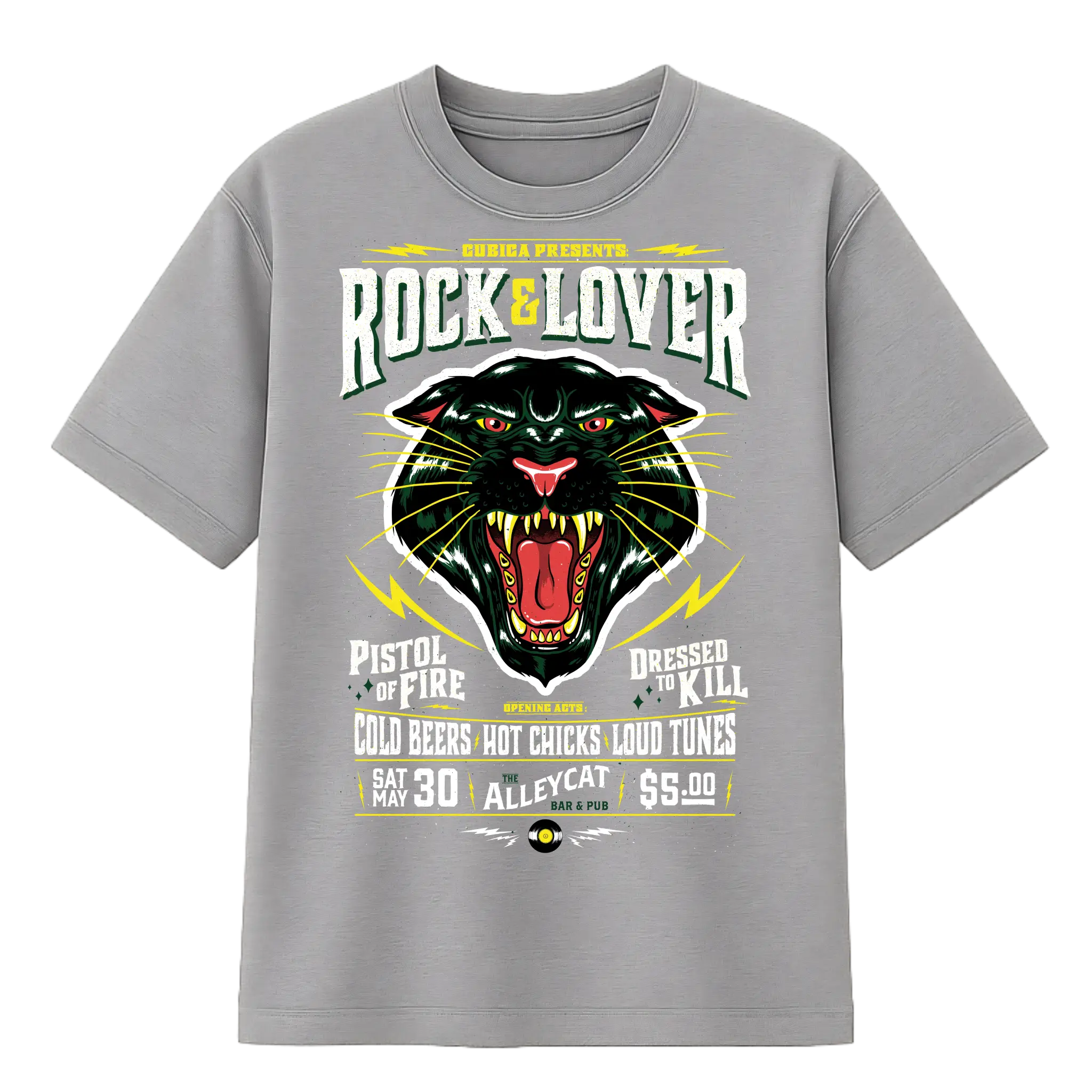 Camiseta Cubica Rock & Lover F