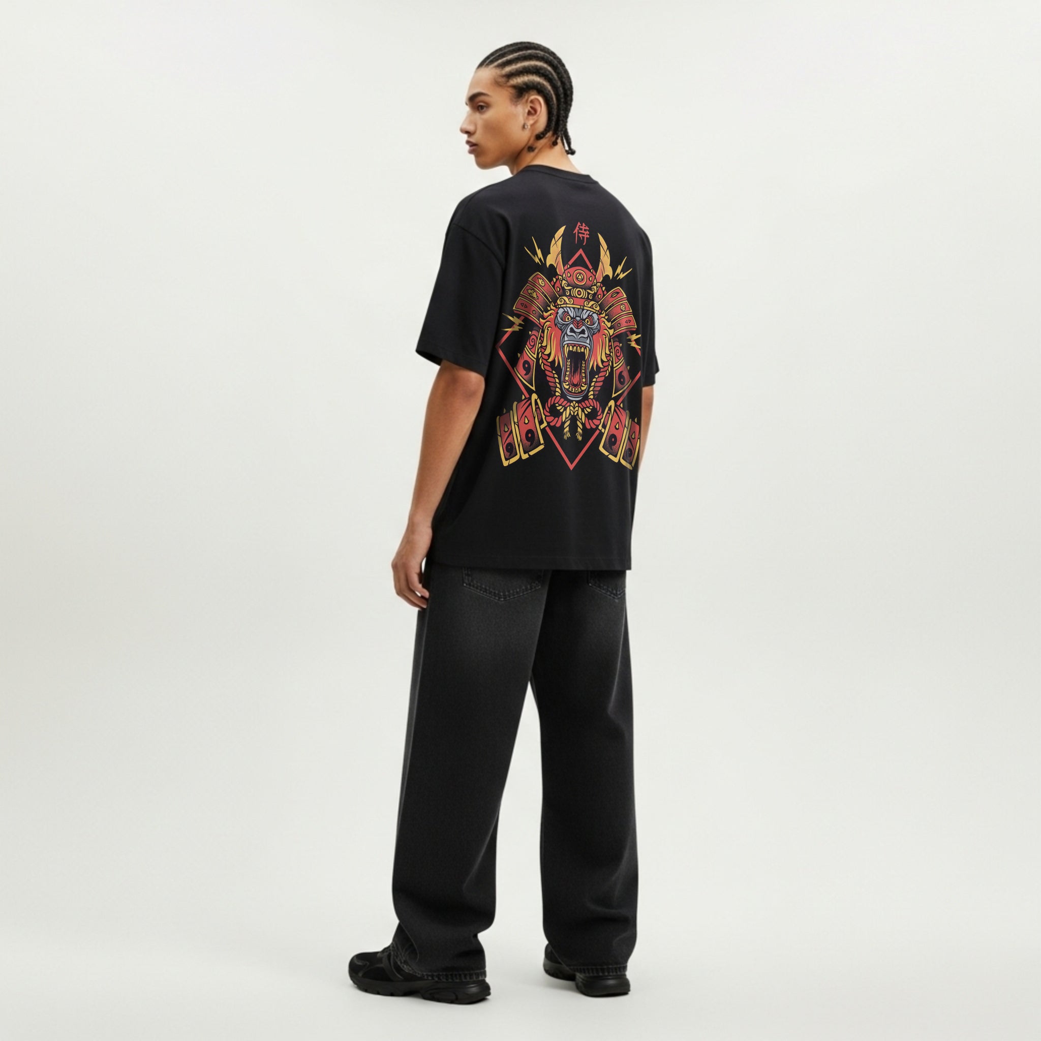 Camiseta Cubica Samurai Gorilla