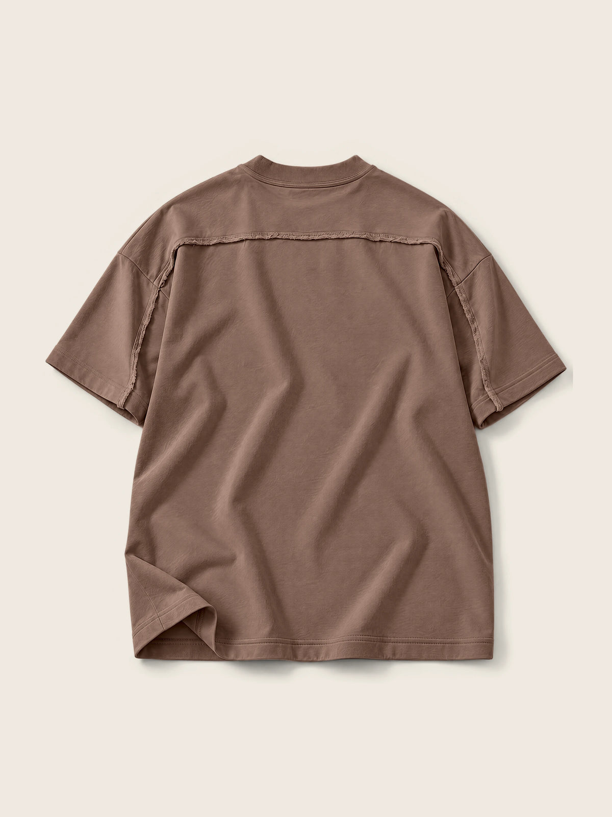 Camiseta Semi Oversize con Cortes 410 g Café Mocka — Imagen del producto 2