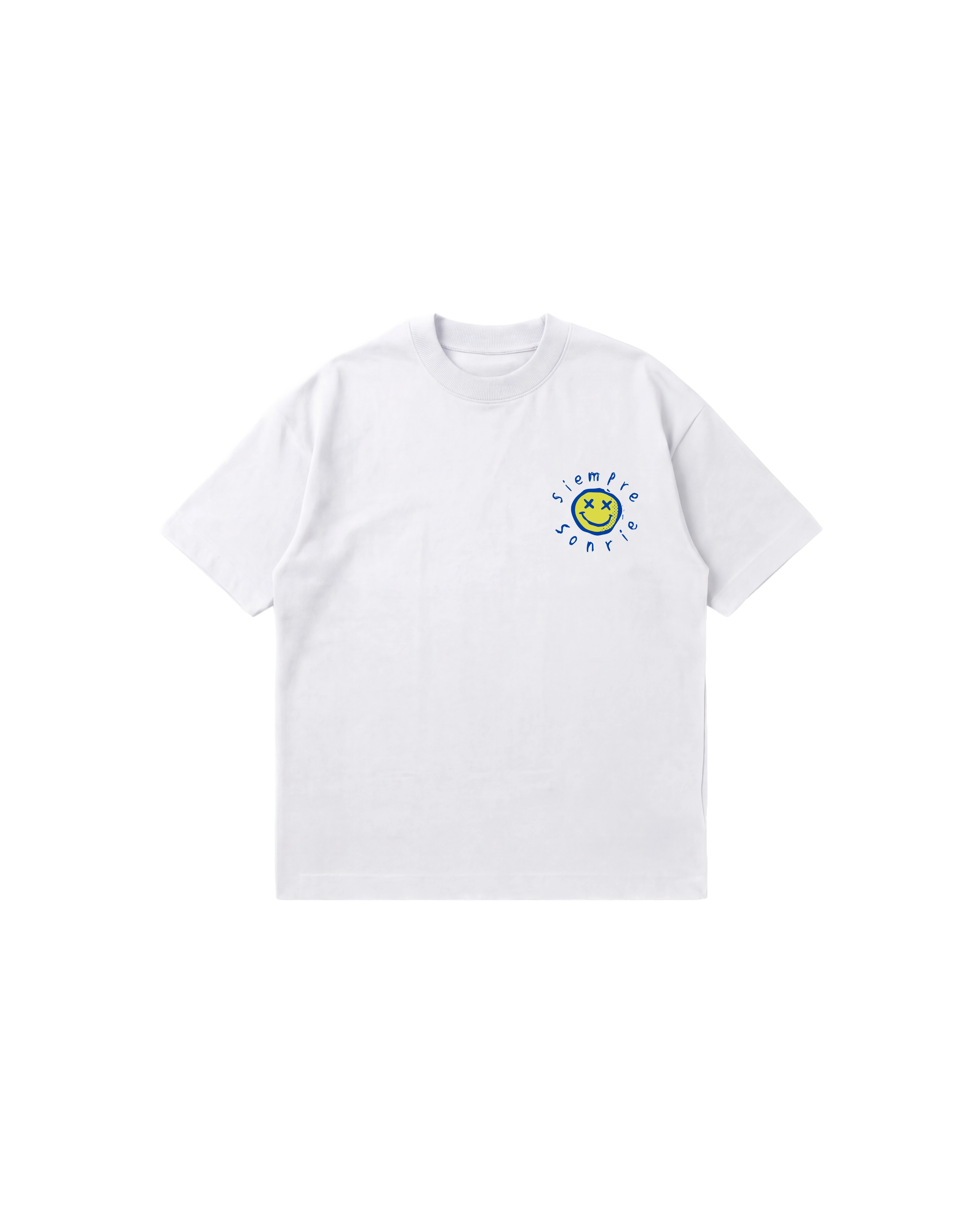 Siempre Sonrie Semi Oversize 250 Blanco Cubica