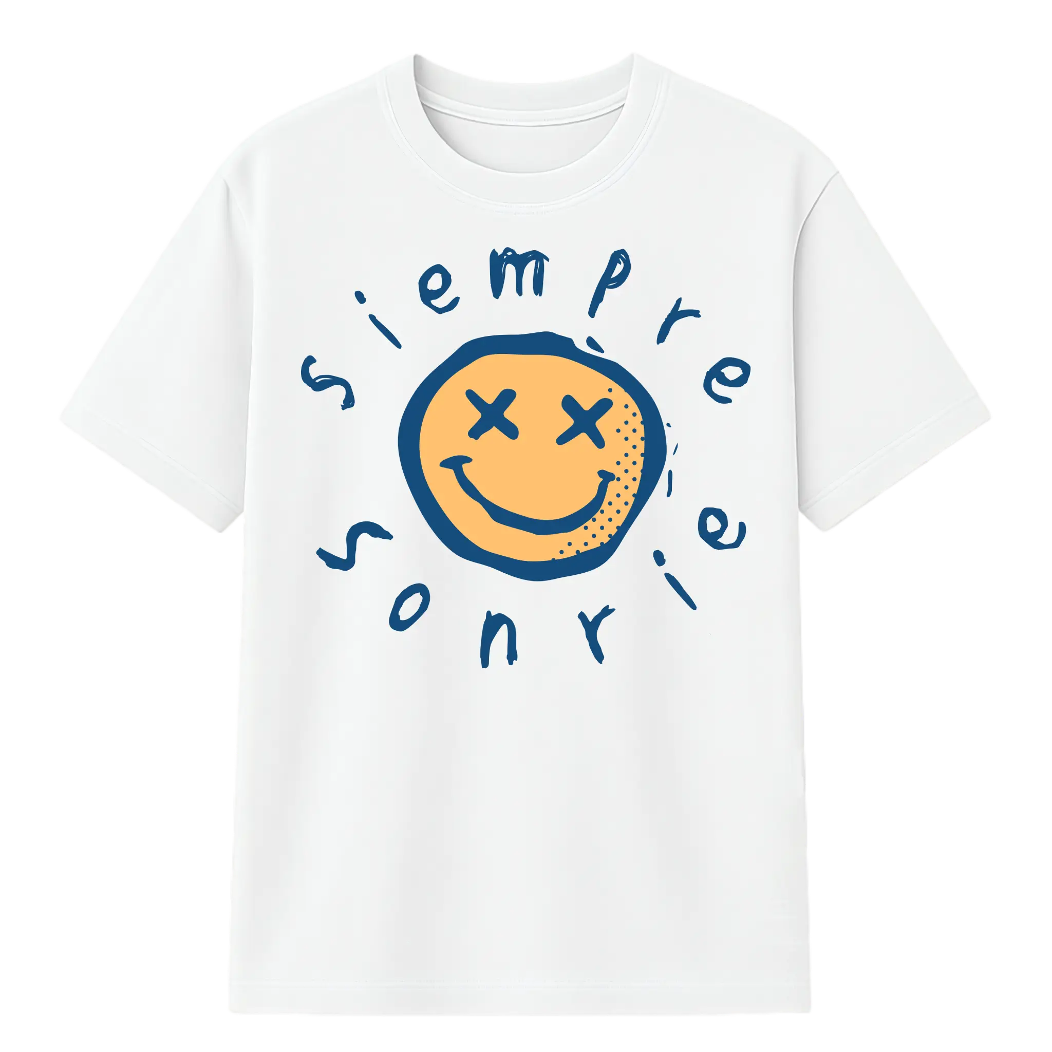 Camiseta Cubica Siempre Sonrie F