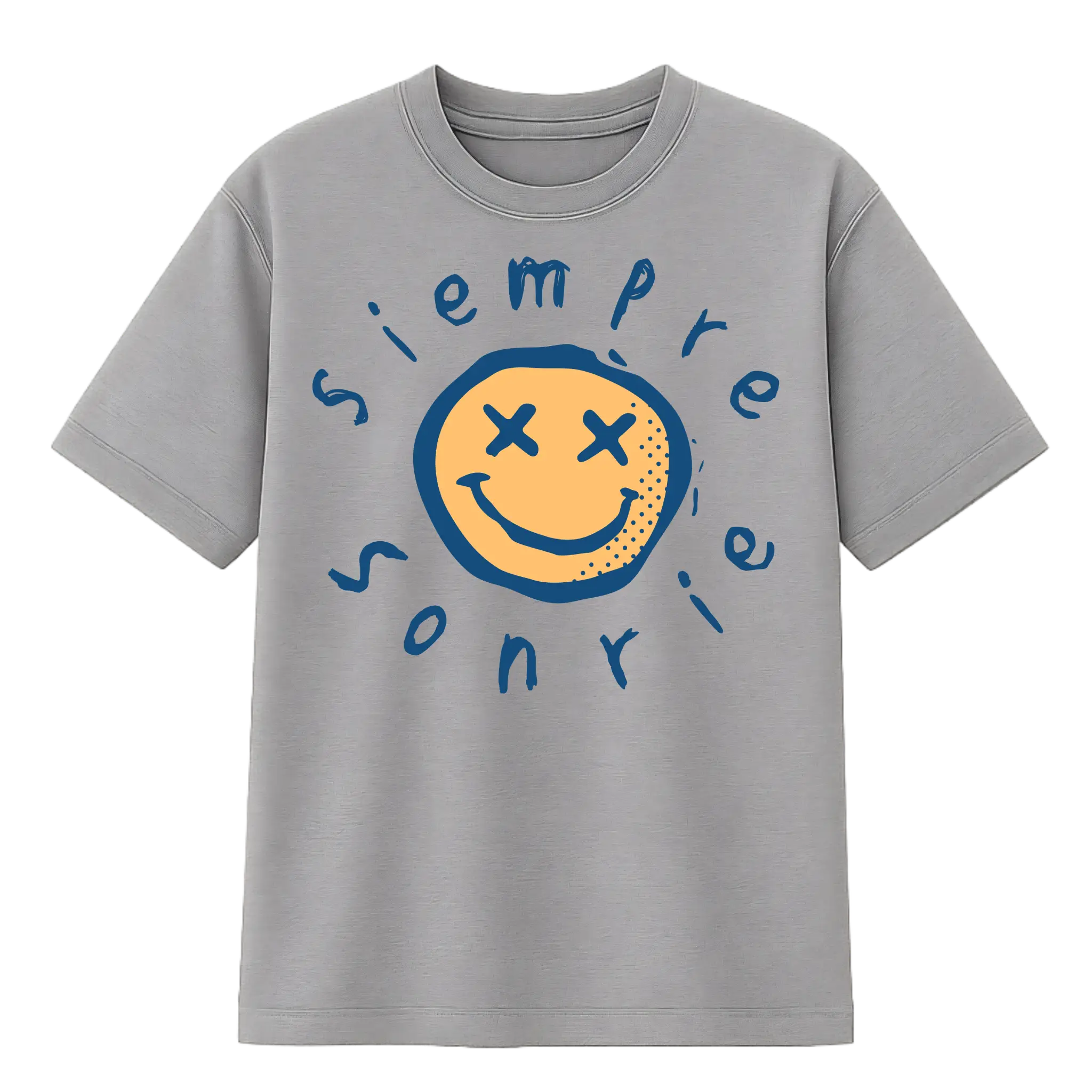 Camiseta Cubica Siempre Sonrie F
