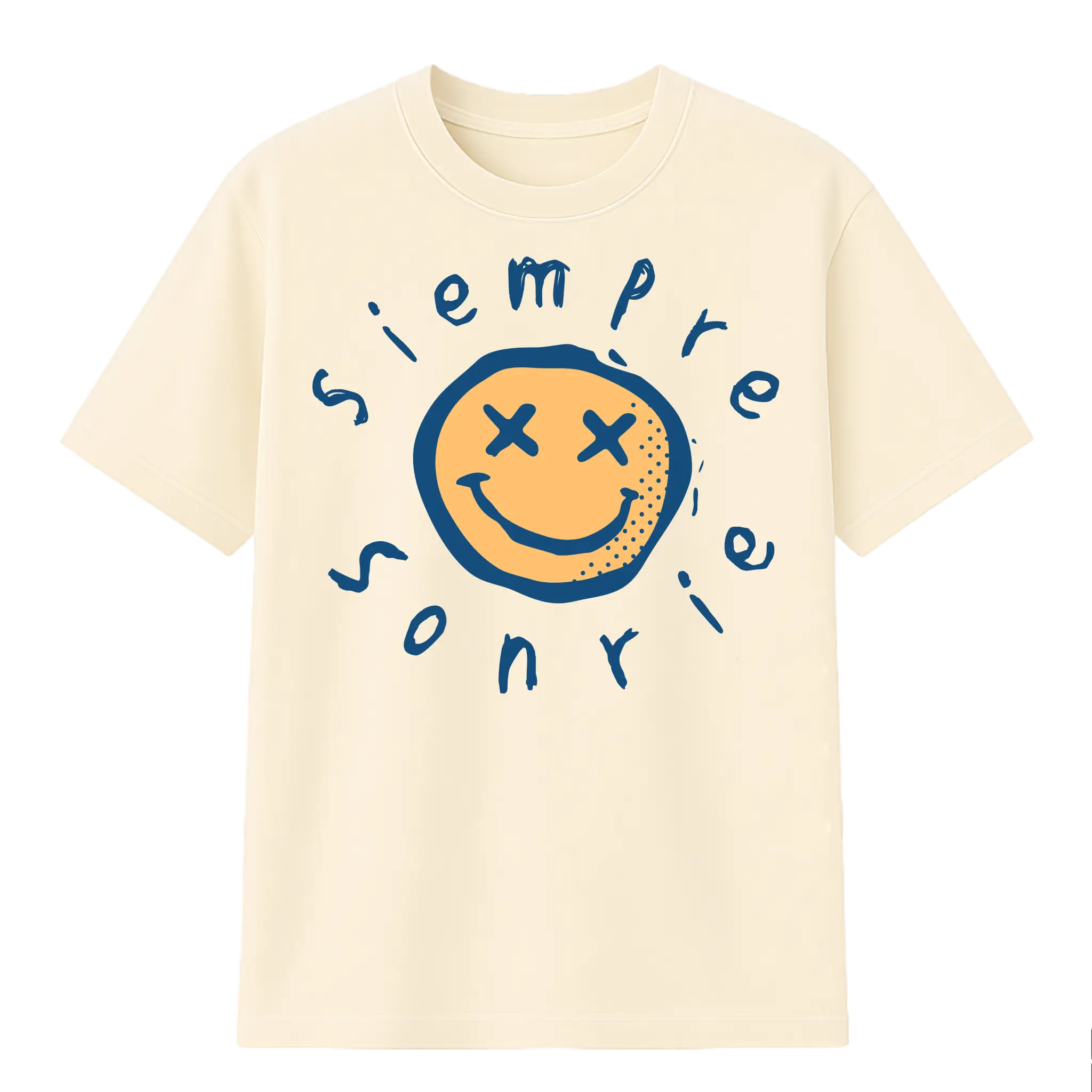 Camiseta Cubica Siempre Sonrie F