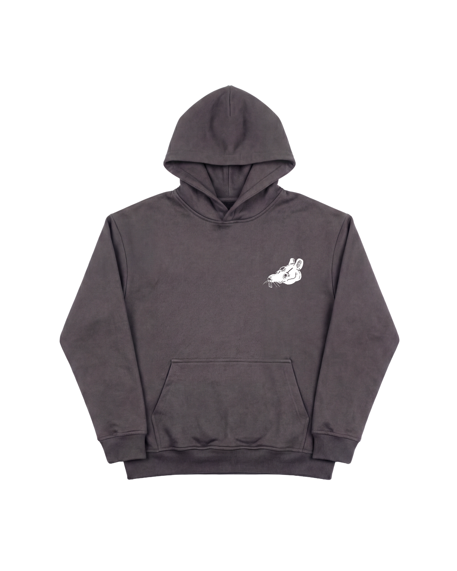 Skull Rabbit Hoodie 410 Gris Oscuro Cubica