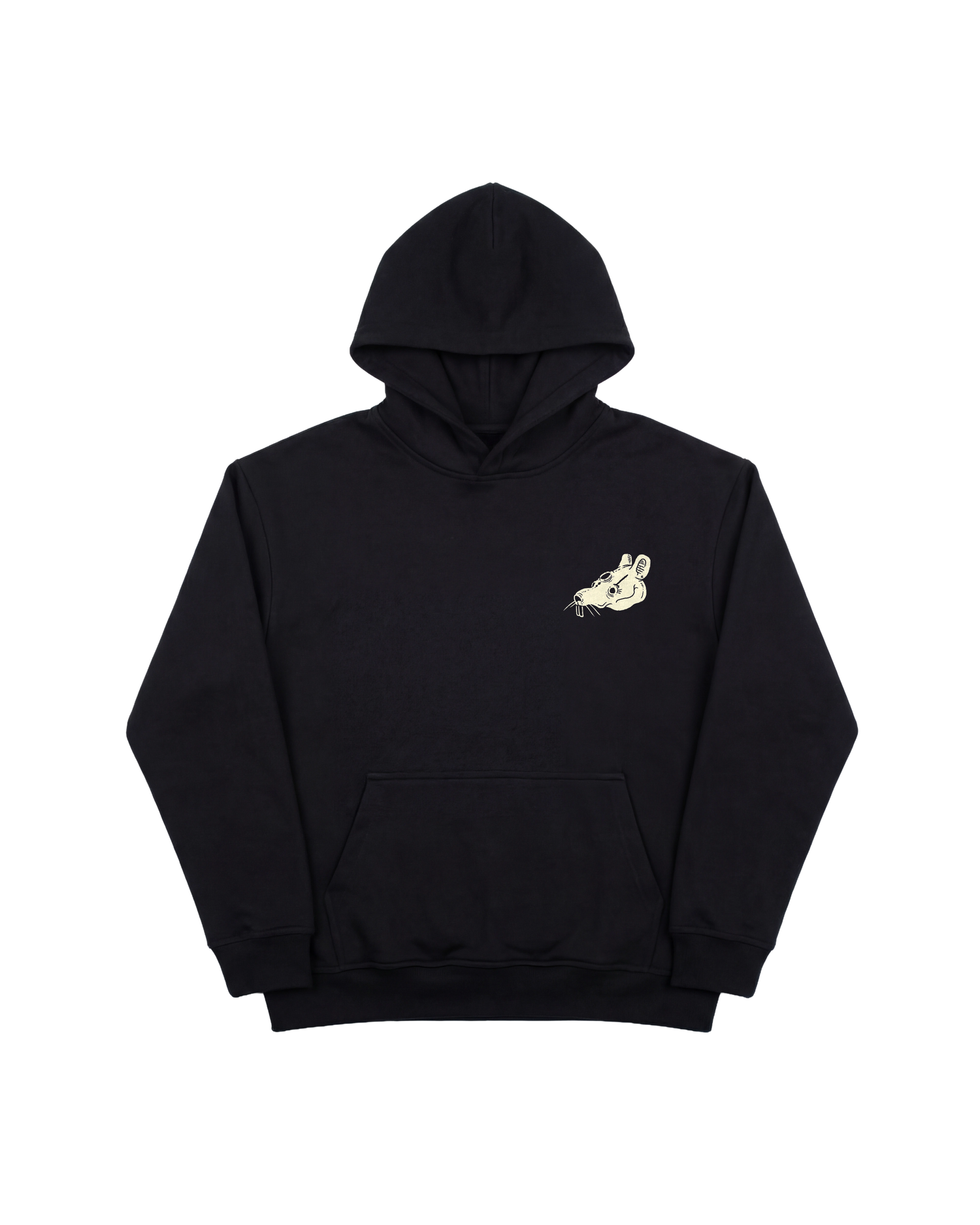 Skull Rabbit Hoodie 410 Negro Cubica