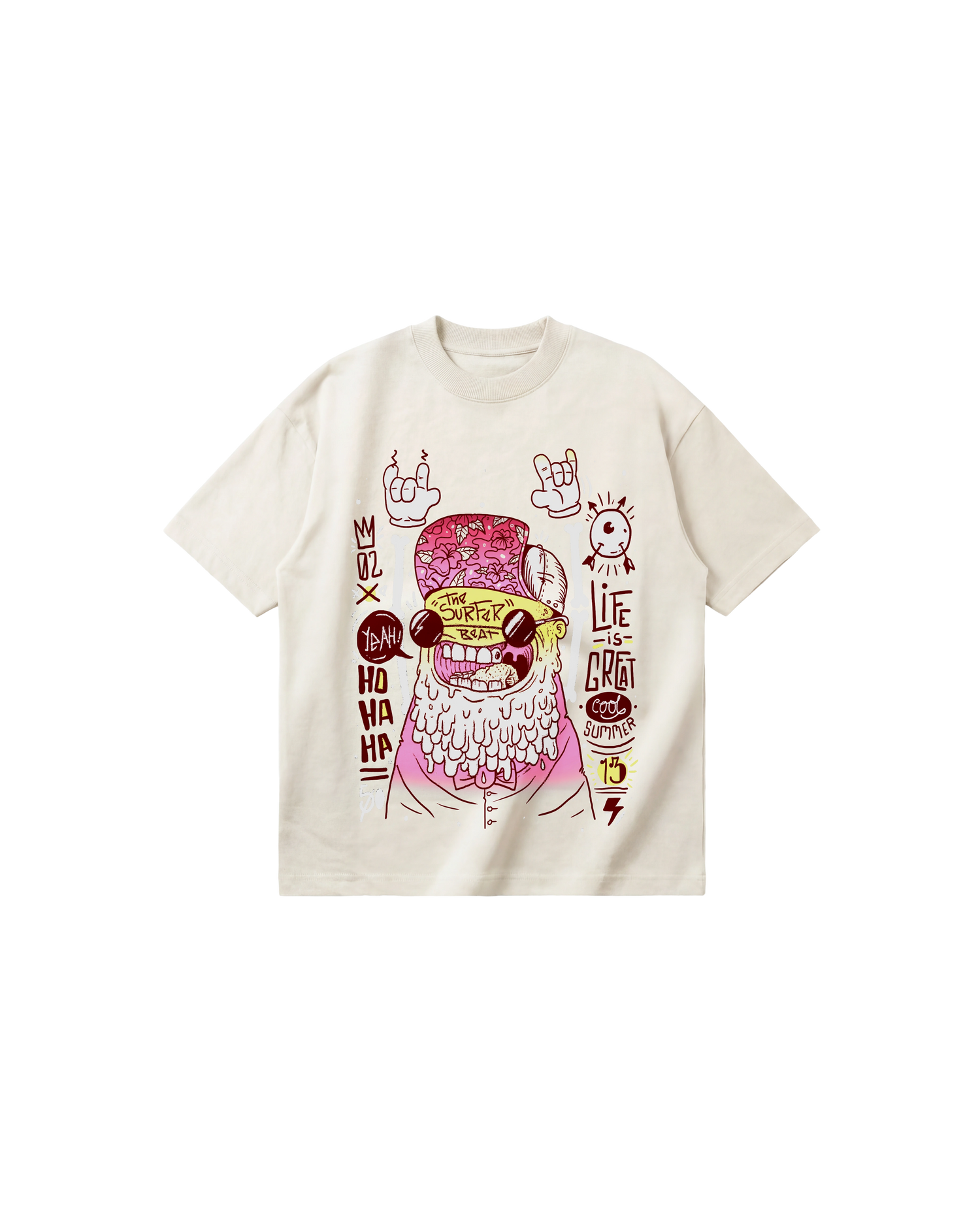 Surfer Beat Semi Oversize 250 Marfil Cubica