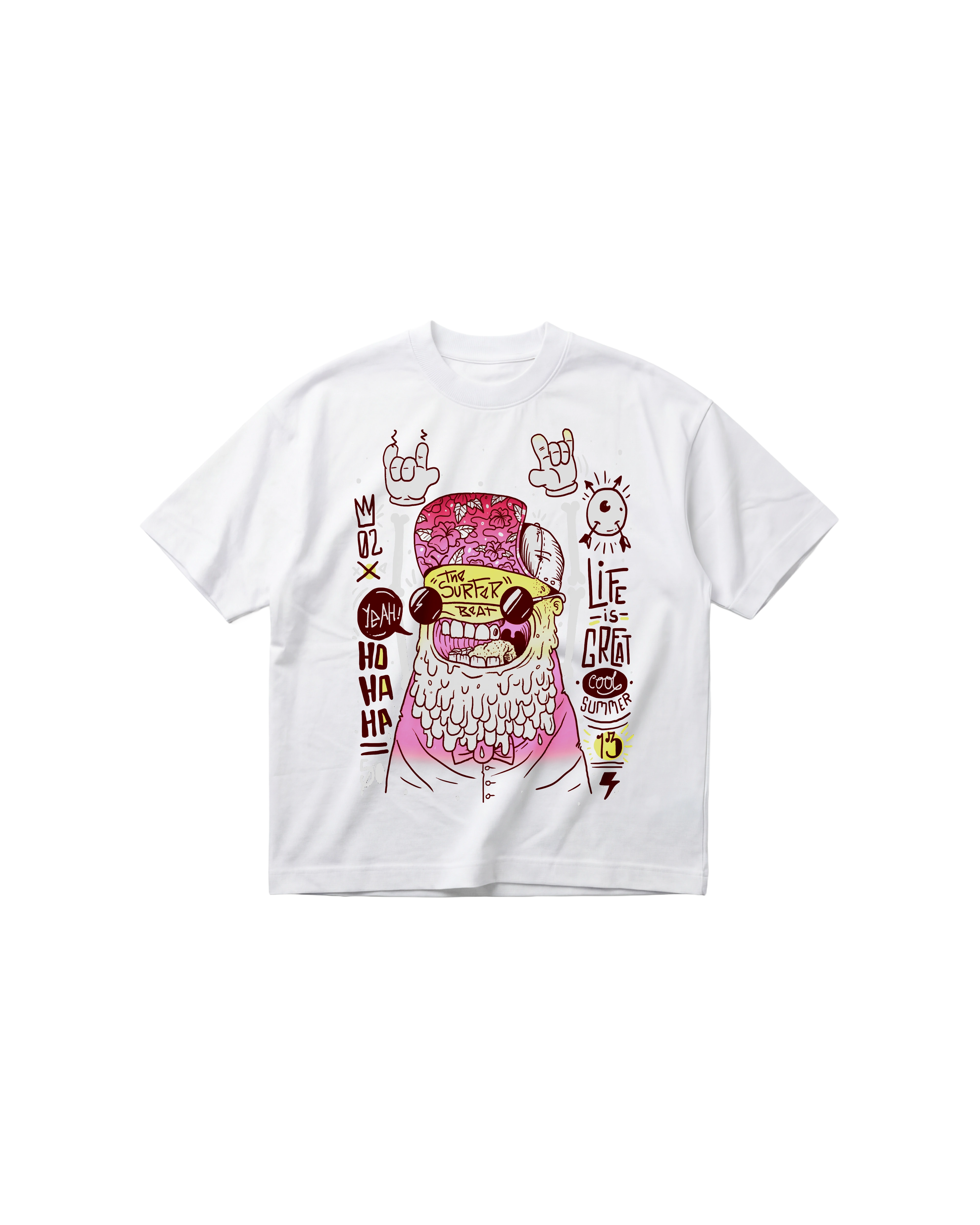 Surfer Beat Semi Oversize 310 Blanco Cubica