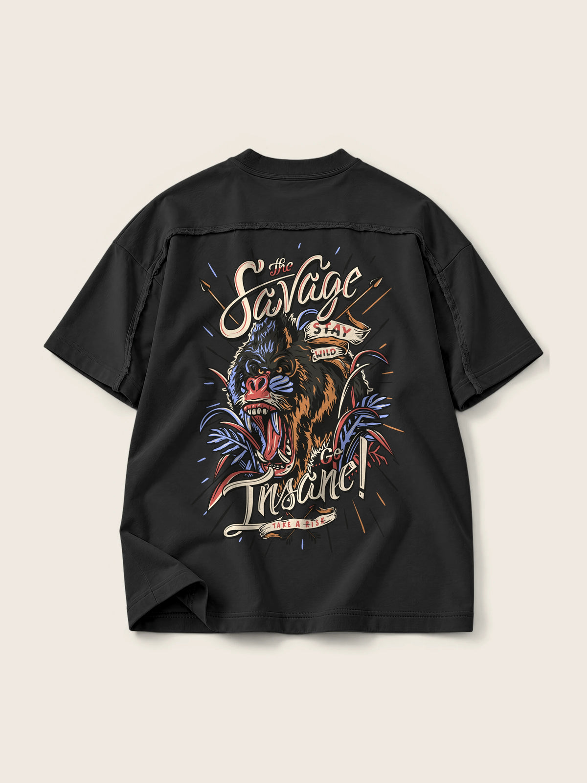 The Savage · Camiseta Semi Oversize con Cortes 410g — Imagen del producto 7