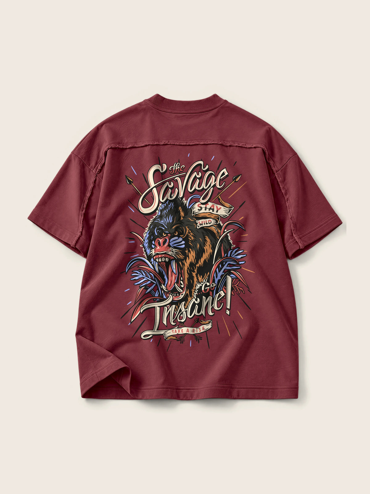 The Savage · Camiseta Semi Oversize con Cortes 410g — Imagen del producto 11