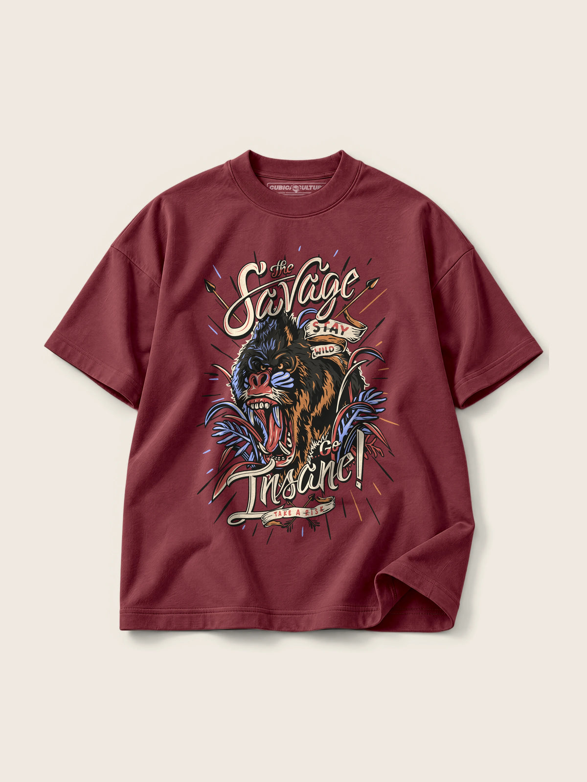 The Savage · Camiseta Semi Oversize con Cortes 410g — Imagen del producto 9
