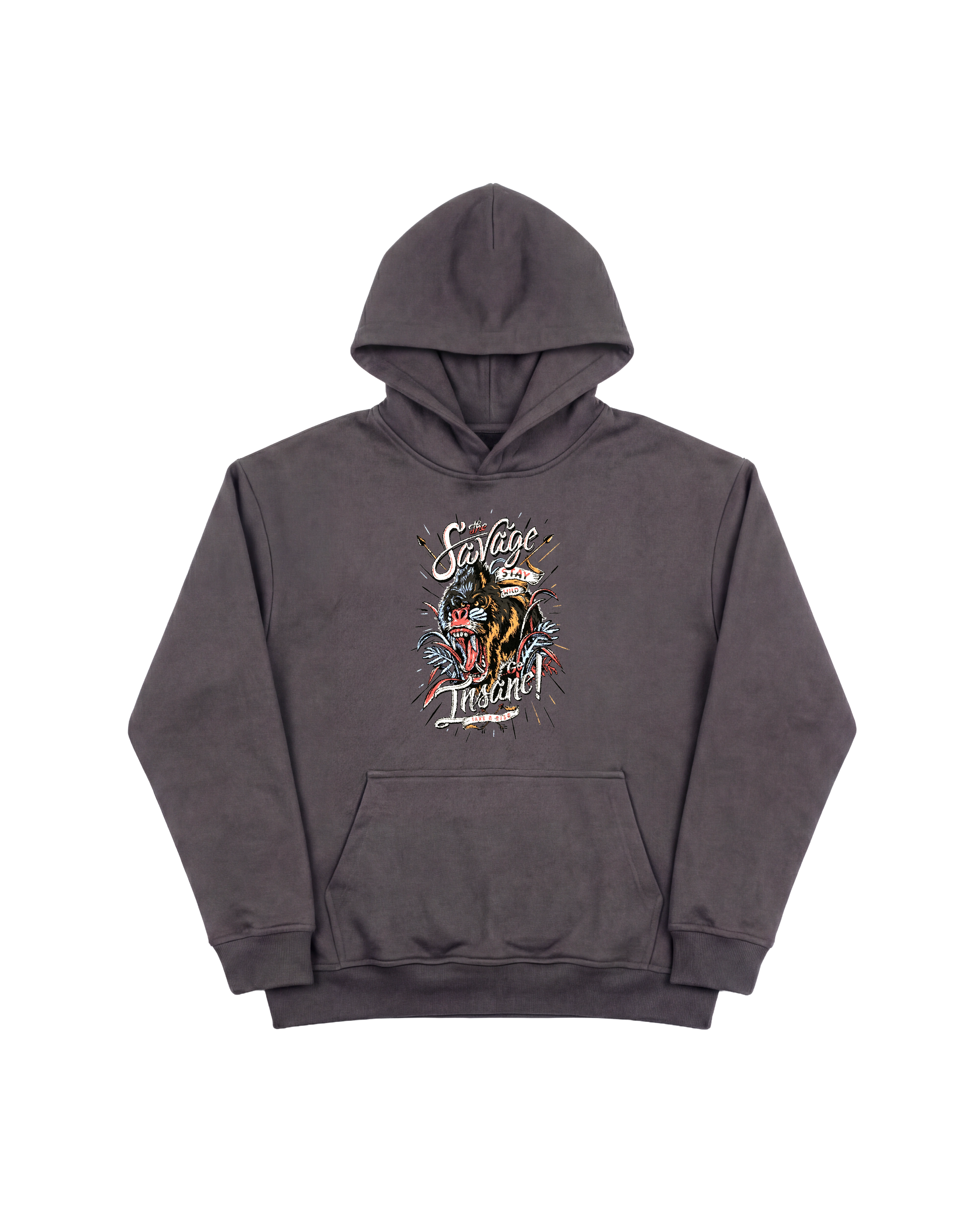 The Savage Hoodie 410 Gris Oscuro Cubica