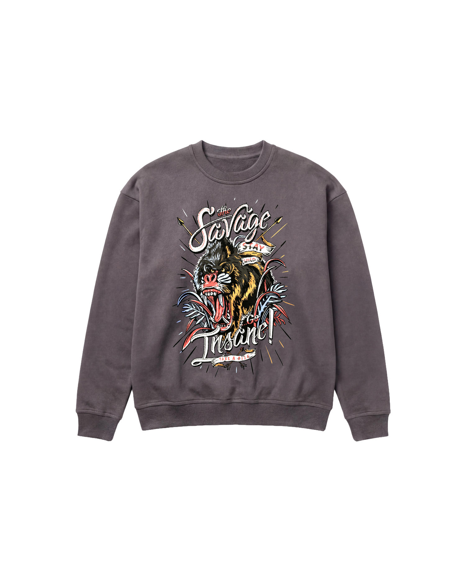 The Savage Sweatshirt 410 Gris Oscuro Cubica