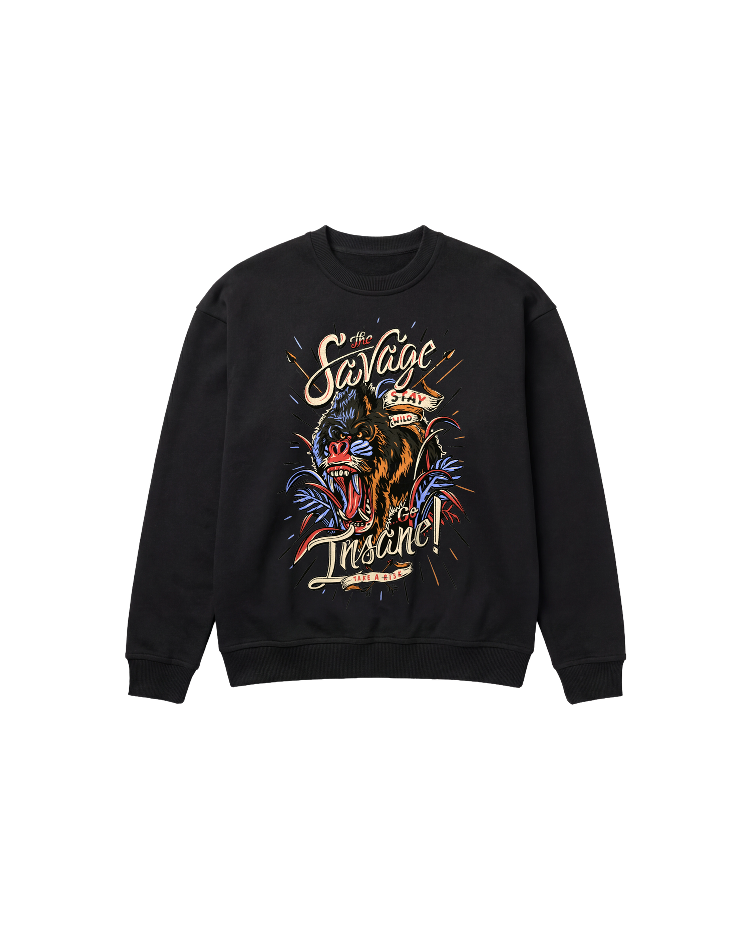 The Savage Sweatshirt 410 Negro Cubica