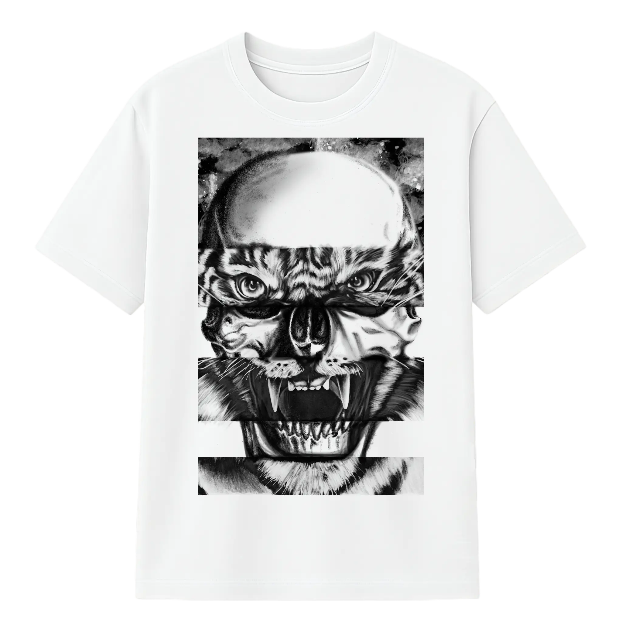 Camiseta Cubica Tiger Skull Unconventional F