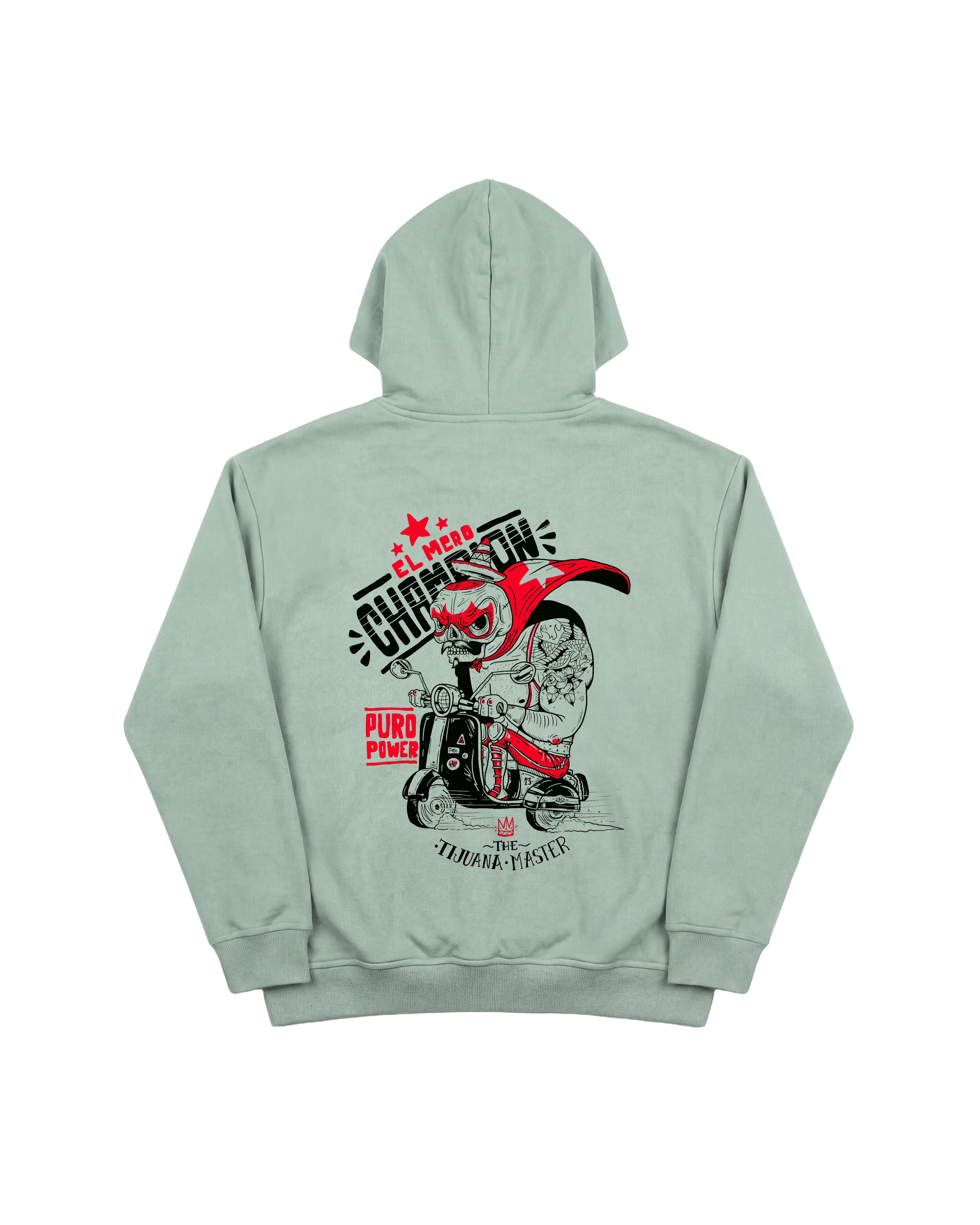 Tijuana Master Hoodie 410 Verde Menta Cubica
