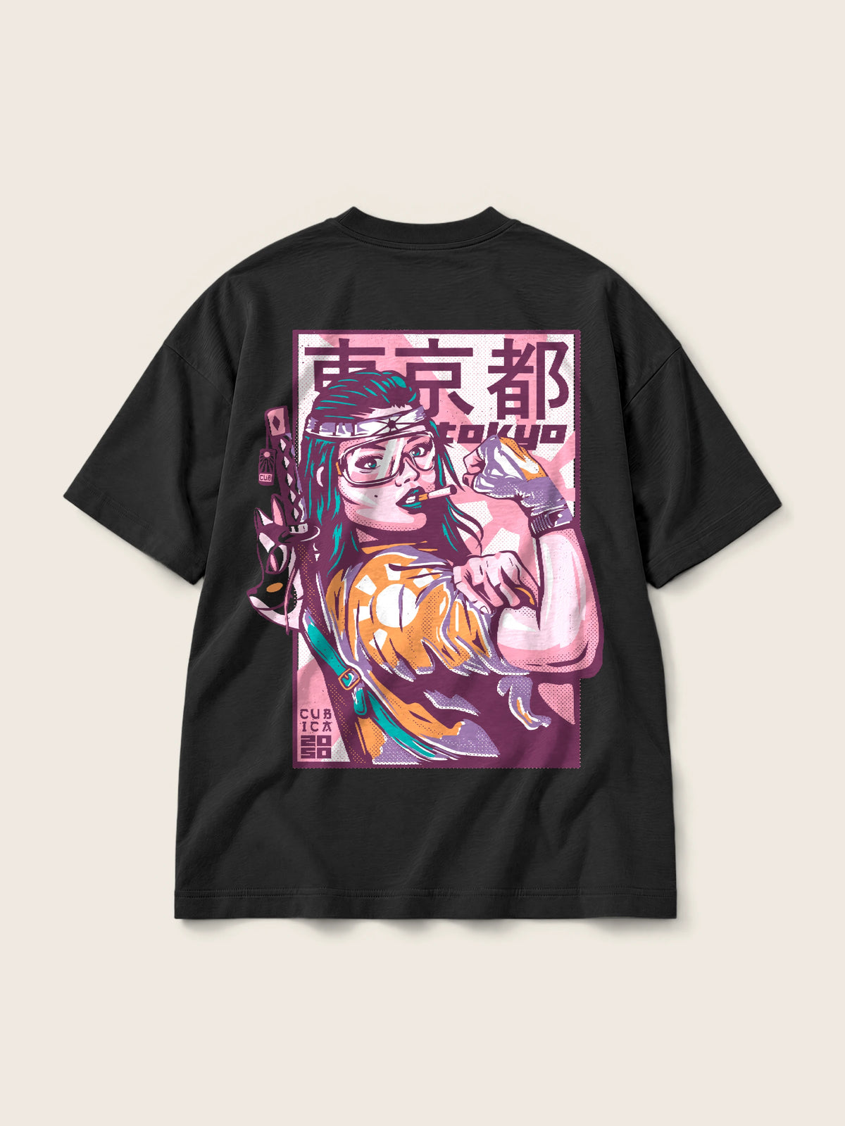 Tokyo 2050 · Camiseta Semi Oversize 310g — Imagen del producto 3