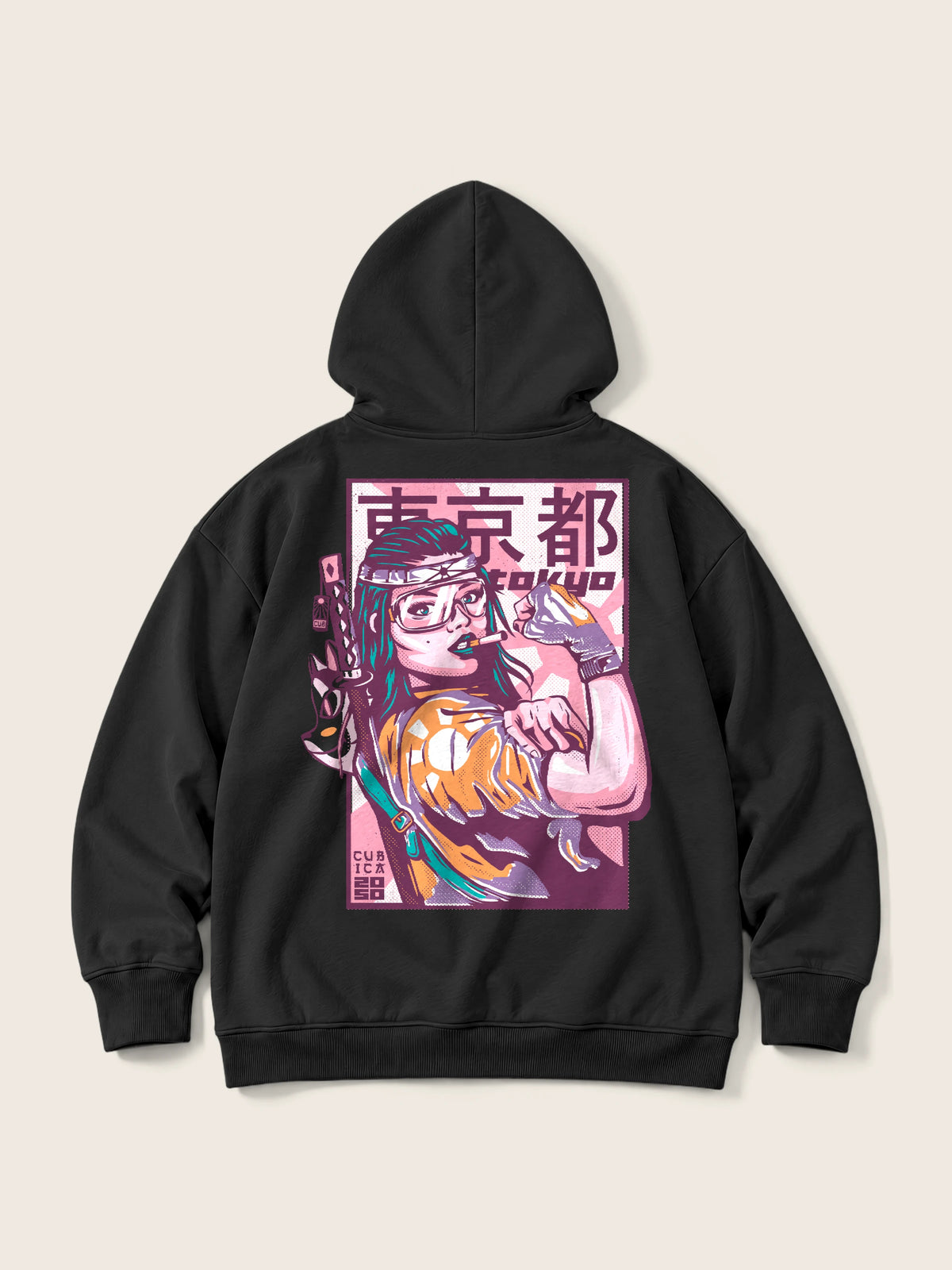 Tokyo 2050 · Hoodie 410g — Imagen del producto 3