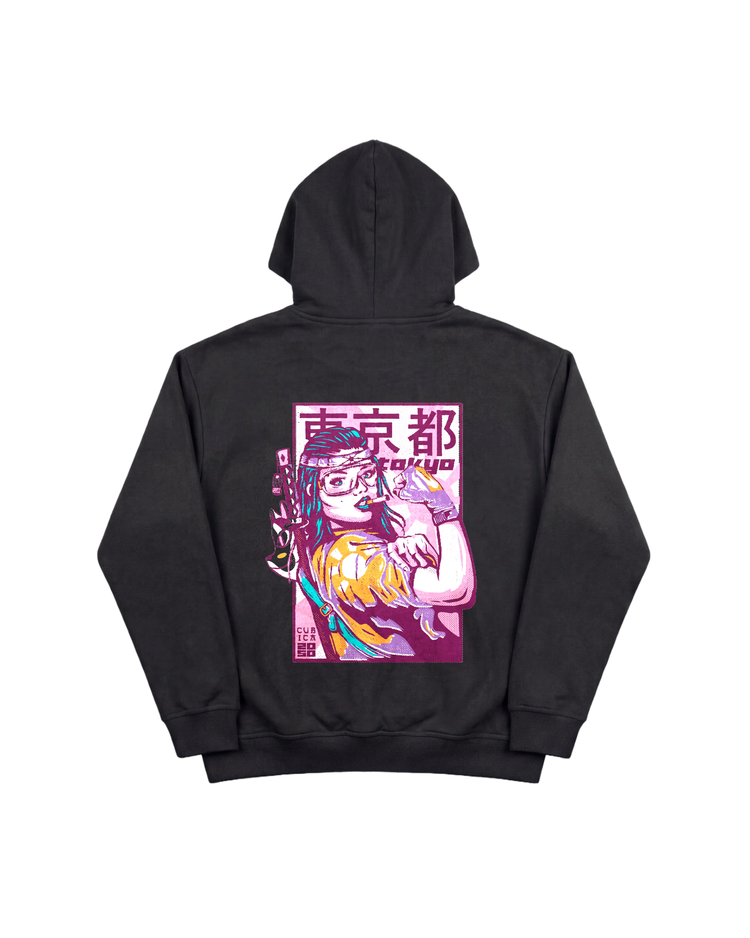 Tokyo 2050 Hoodie 410 Negro Cubica