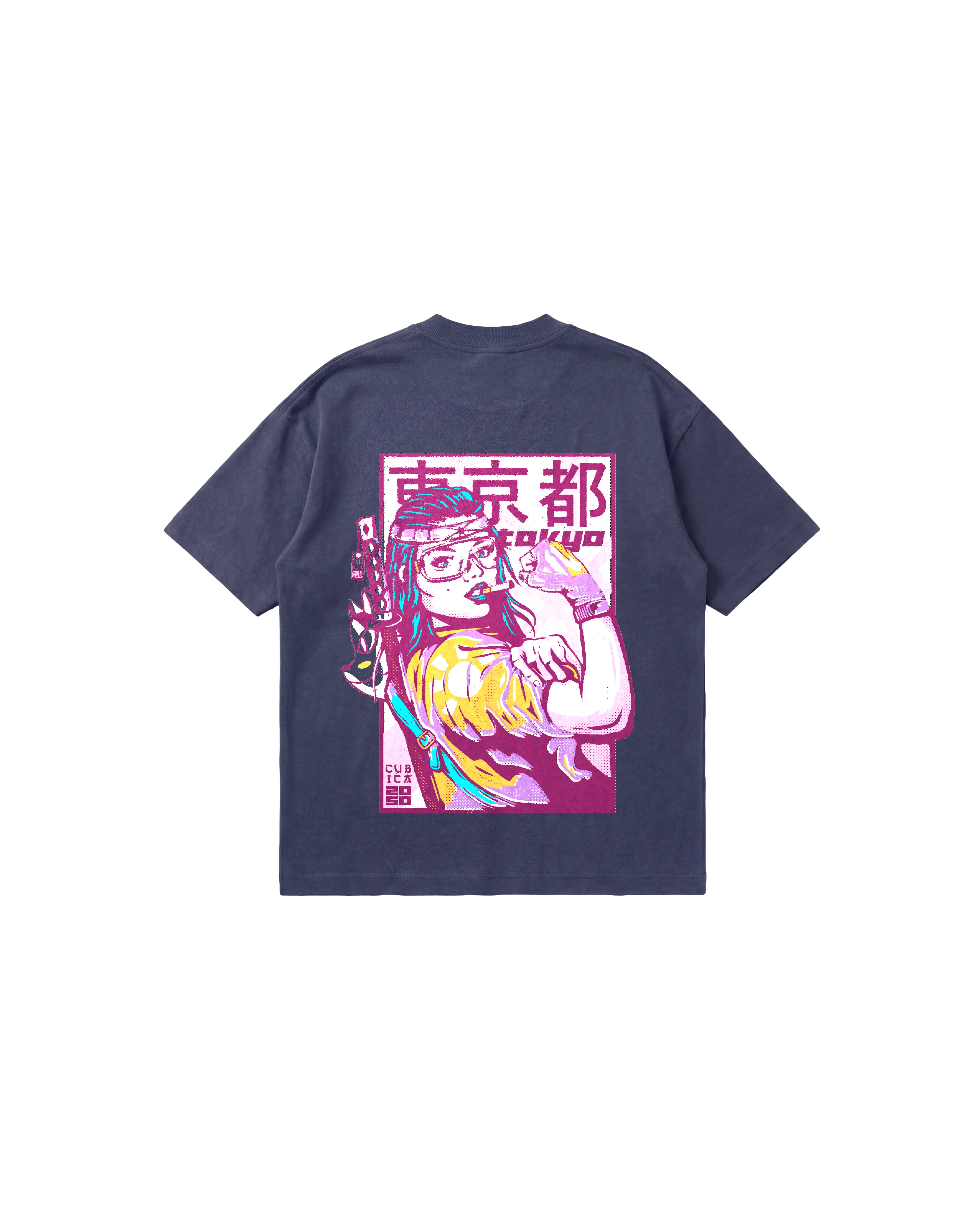 Tokyo 2050 Semi Oversize 250 Indigo Cubica