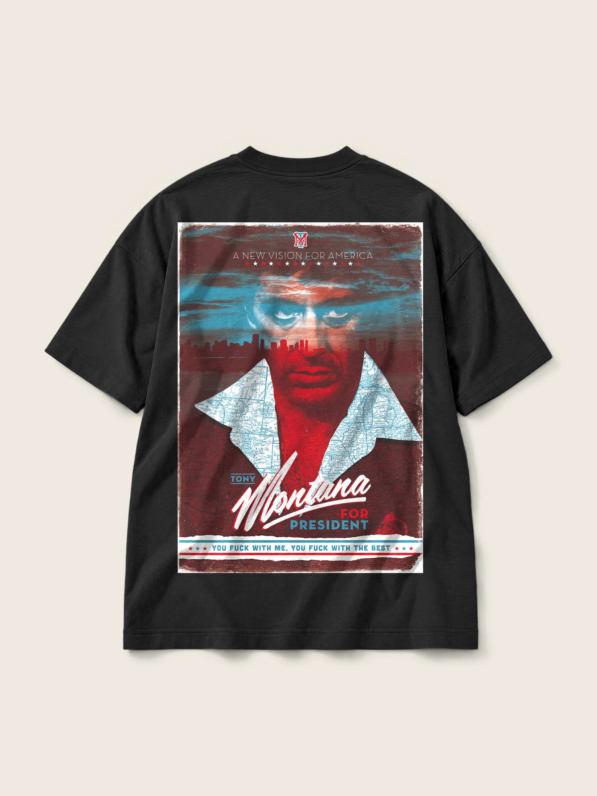 Tony Montana · Camiseta Semi Oversize 310g — Imagen del producto 3