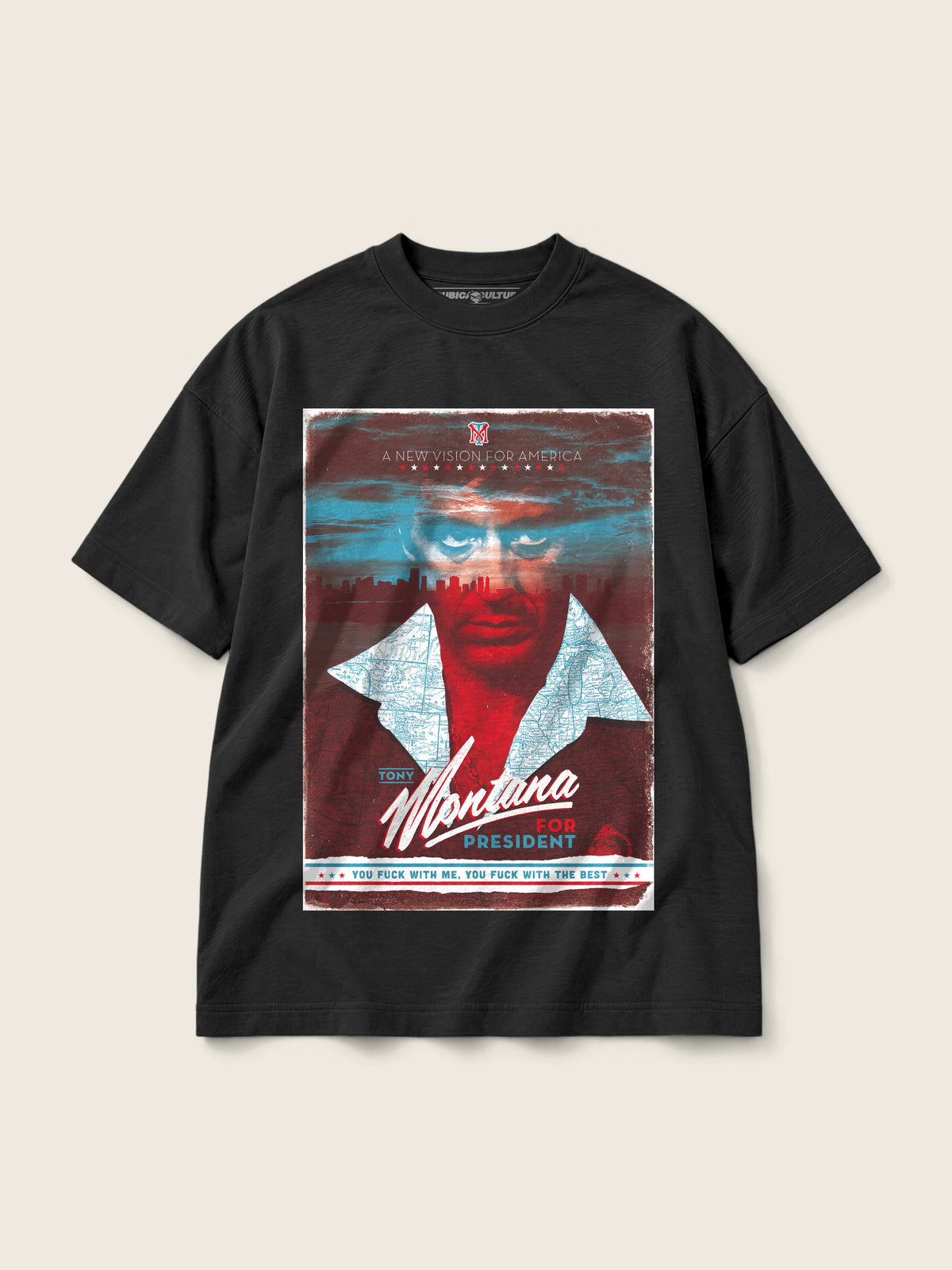 Tony Montana · Camiseta Semi Oversize 310g — Imagen del producto 1
